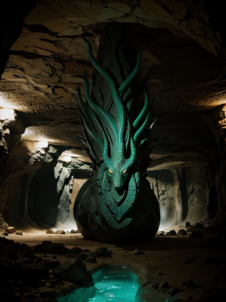 tiamat em uma caverna