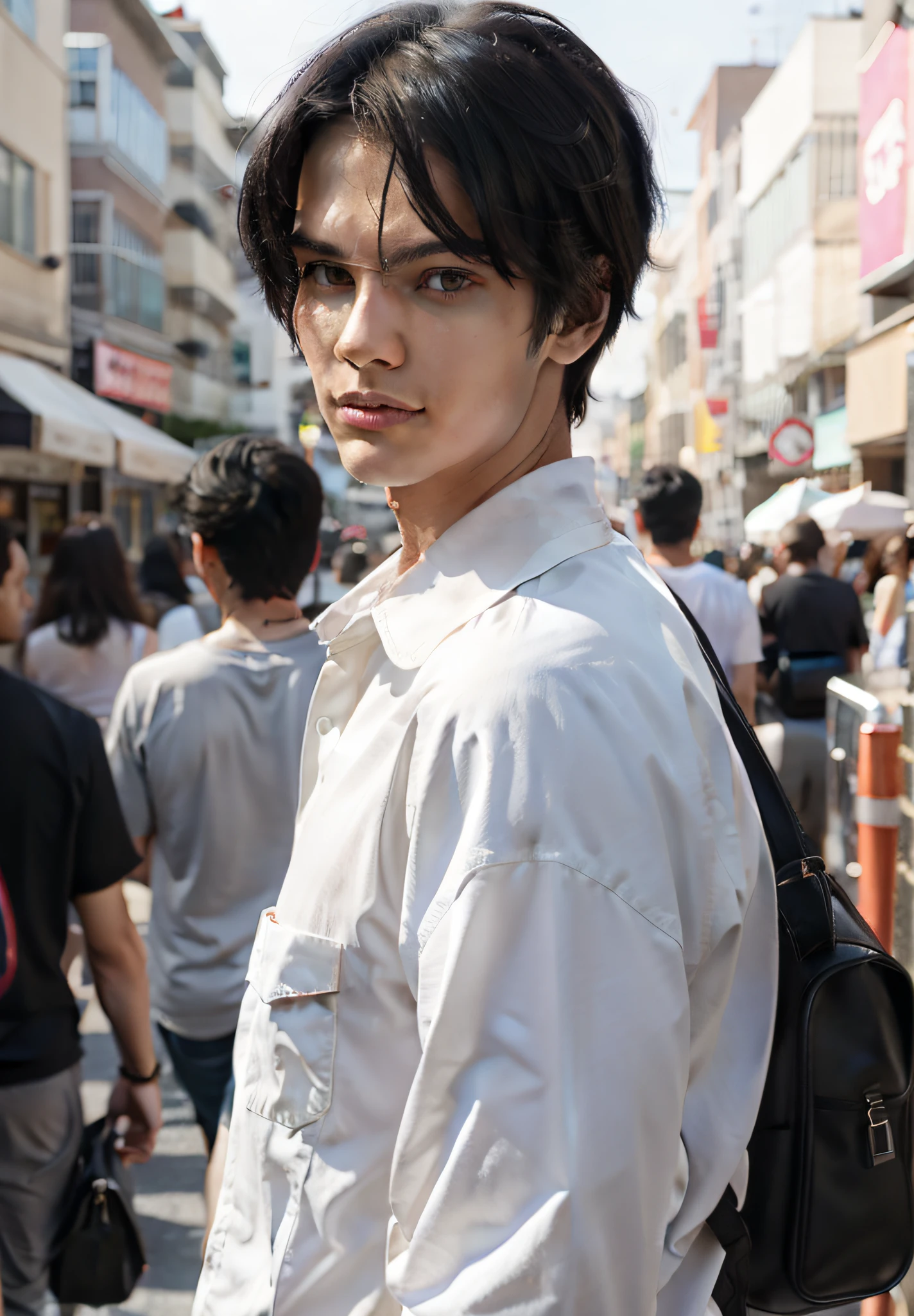 I man, black hair, cool