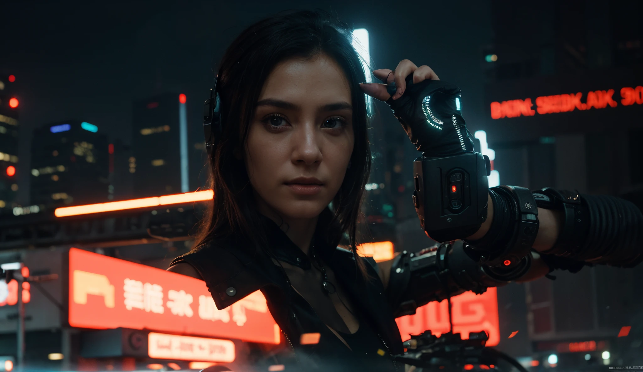 Change background, cyberpunk handsom , realistic face, ultra HD