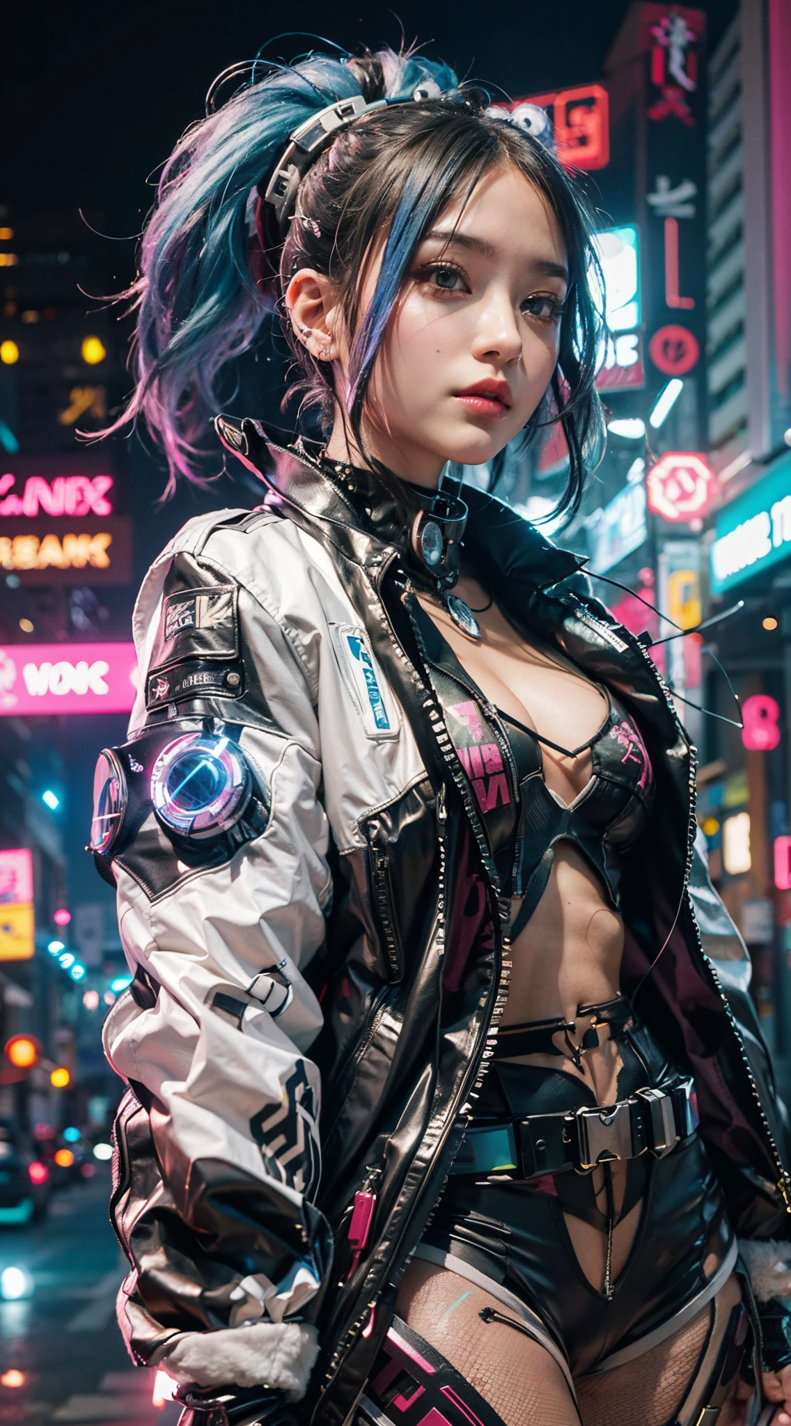 Cybernetic woman in a futuristic costume posing for a photo., estilo de arte cyberpunk, Arte digital cyberpunk anime, Chica de anime cyberpunk, Chica femenina de anime cyberpunk, cyberpunk 2 0 y. o Chica modelo, Estilo cyberpunk hiperrealista, Digital Cyberpunk - Arte Anime, cyberpunk artstyle, Chica cyberpunk, cyberpunk themed art, arte de anime cyberpunk, Cyberpunk Streetwear, Cyberpunk hermosa chica, en estilo cyberpunk