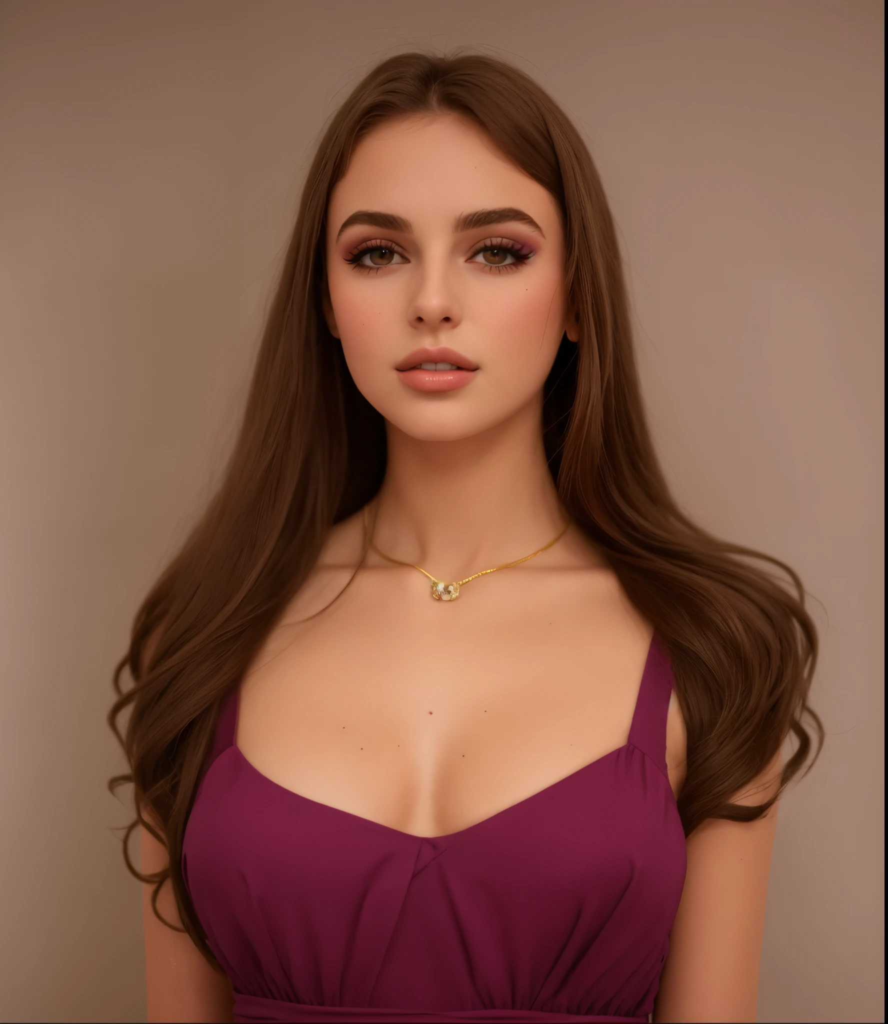 mulher em uma regata roxa posando para uma foto, Retrato Sophie Mudd, lindo modelo jovem, 18 anos, good young girl, mulher jovem muito bonita, corpo e rosto bonitos, Anna Nikonova aka Newmilky, cabelos castanhos e um corpo perfeito, 2 Modelo feminina de 4 anos, Violeta Myers, top roxo, jovem bonita, clivagem