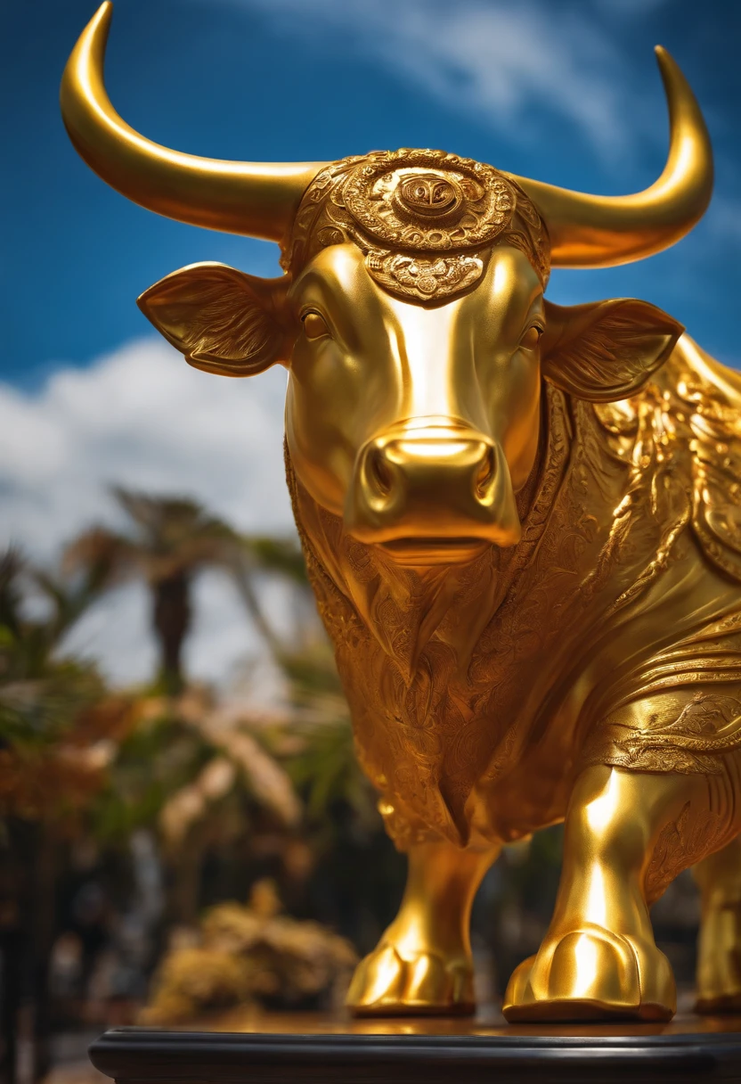 golden bull golden bull statue