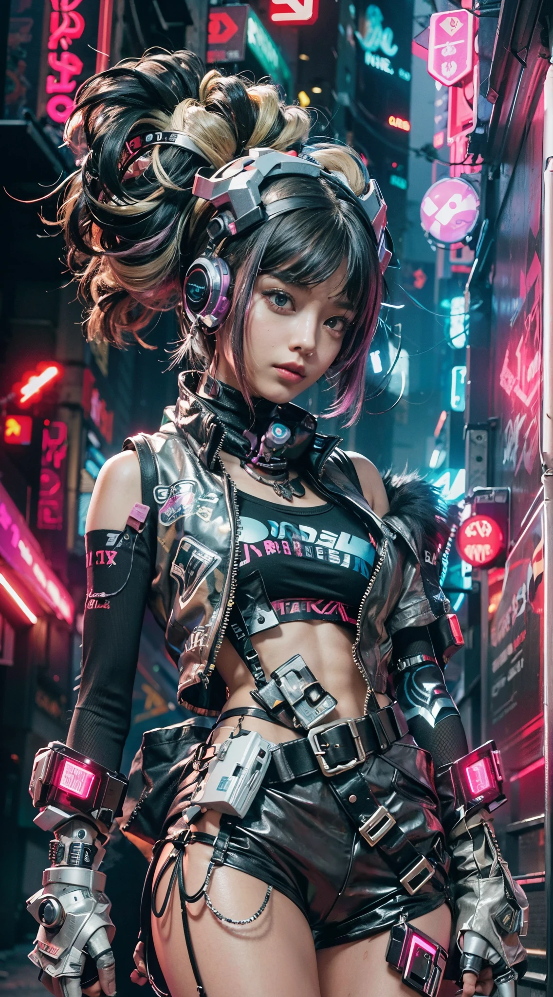 Cybernetic woman in a futuristic costume posing for a photo., estilo de arte cyberpunk, Arte digital cyberpunk anime, Chica de anime cyberpunk, Chica femenina de anime cyberpunk, cyberpunk 2 0 y. o Chica modelo, Estilo cyberpunk hiperrealista, Digital Cyberpunk - Arte Anime, cyberpunk artstyle, Chica cyberpunk, cyberpunk themed art, arte de anime cyberpunk, Cyberpunk Streetwear, Cyberpunk hermosa chica, en estilo cyberpunk