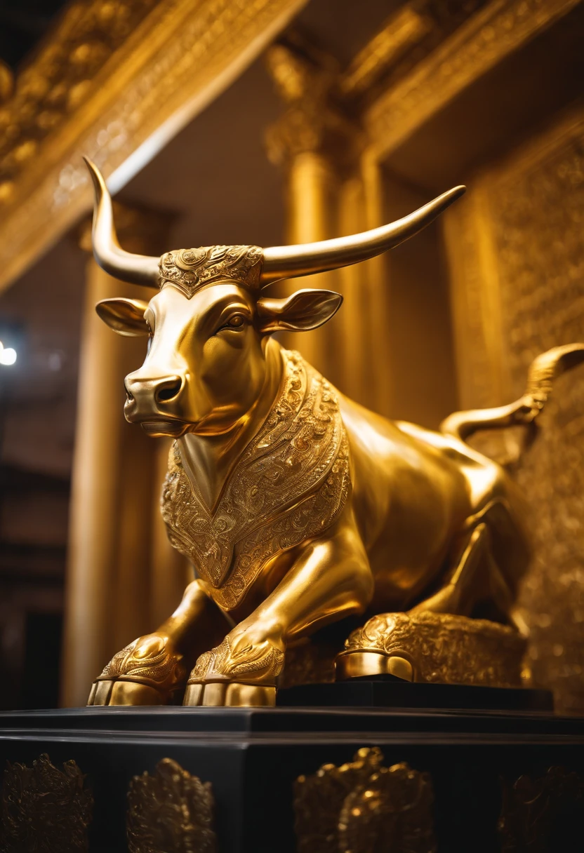 Golden Bull Worship the Golden Bull Statue、Israeli
