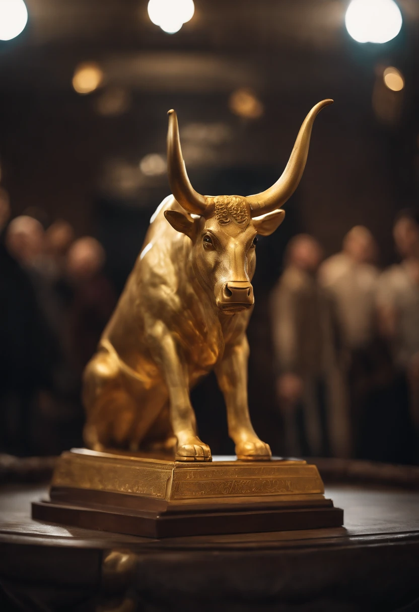 golden calf、worship the golden calf statue