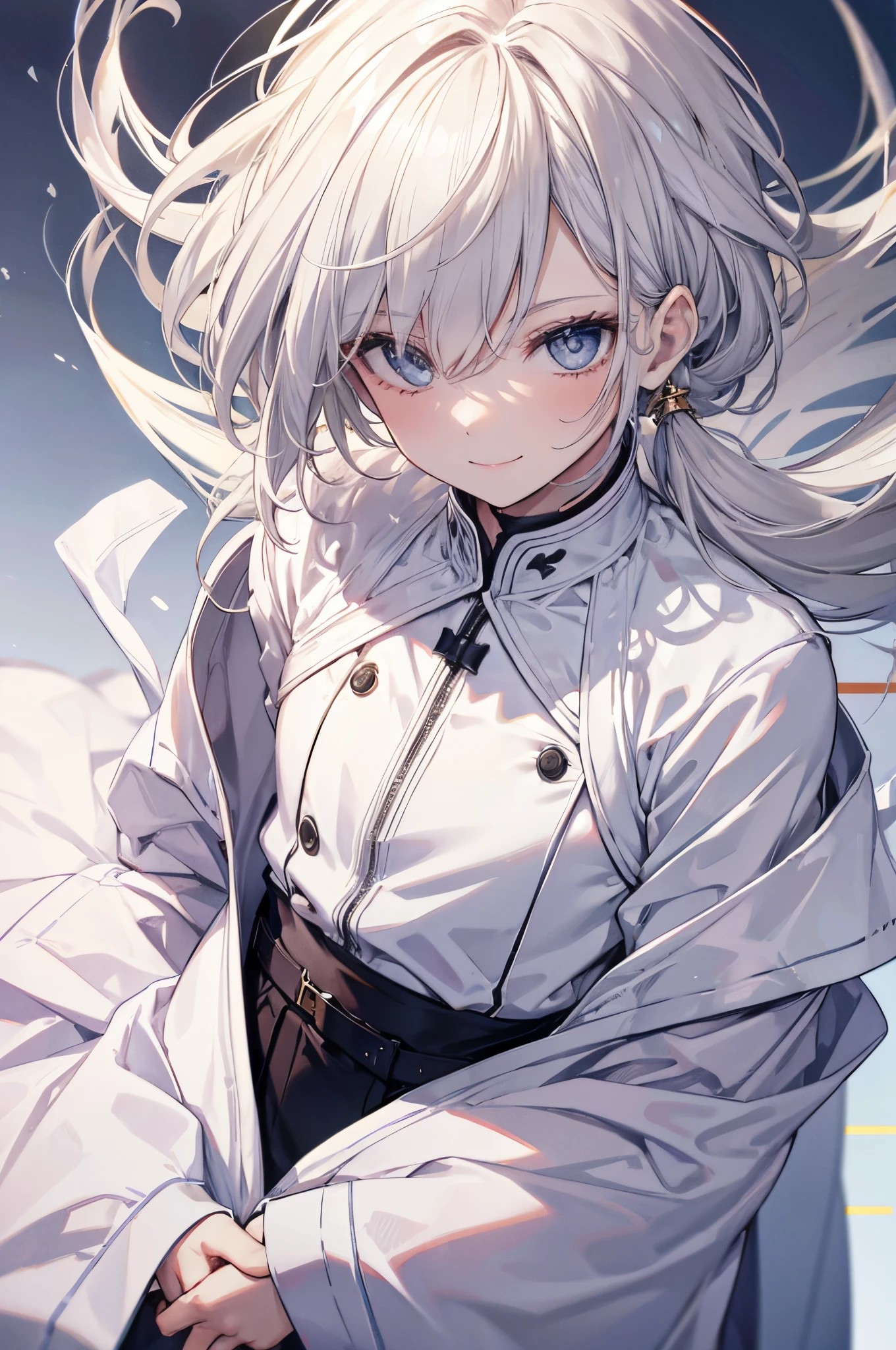 smiling, color robe