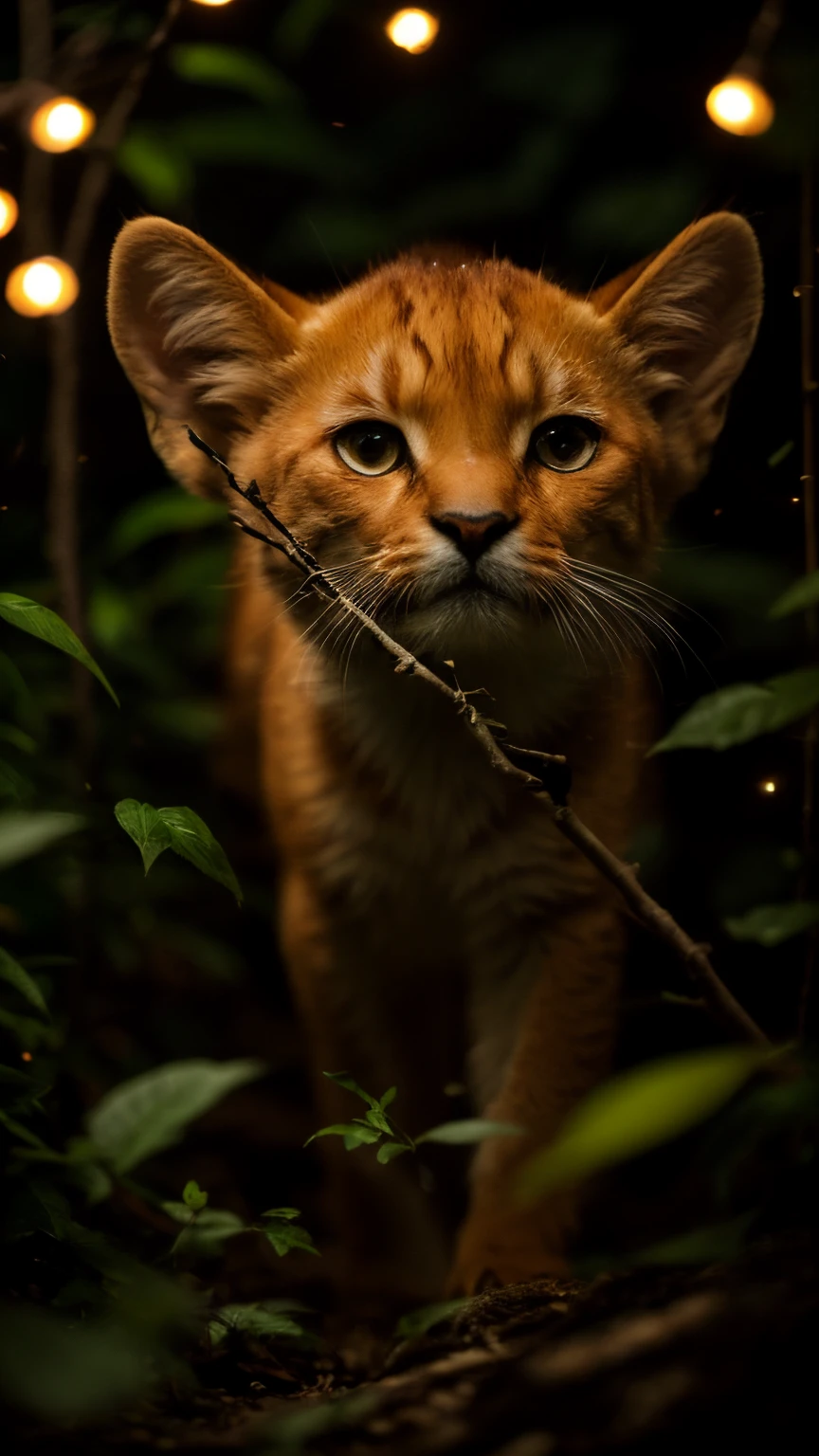 真实感, Realism, puma, tmasterpiece, Brad Jongsan walks in the jungle (Night of the Fireflies), (higly detailed: 1 1), rough face, natural skin, hiquality, NSFW, pretty eyes, (Detailed face and eyes), (s face: 1 2), tumult, Complementary, real-photo, ..PSD, Lightweight Film Photography, sharp-focus, contrast lighting, Detail Skin, high resolution 8k, Crazy detailing, Realistic, professional photo of a, 8K UHD, dslr, soft light,  hiquality, film grains, Fujifilm XT3