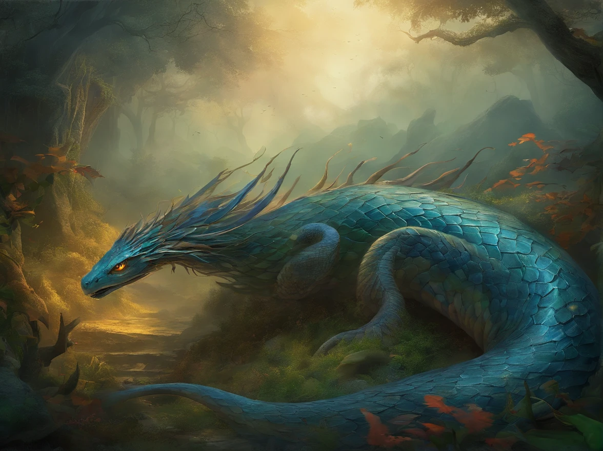 (best quality,4k,8k,highres,masterpiece:1.2),ultra-detailed,realistic,photorealistic:1.37,multiple snakes,hiding in fog,sea,serpents,lurking in mist,hauntingly beautiful,ethereal atmosphere,mysterious,creatures slithering,camouflaged,revealed through fog,shrouded in mist,majestic,entrancing,deadly,venomous,mesmerizing,snakes intertwined,body of water,calm surface,rippling waves,soft hues of blue and gray,misty air,dampness,mysterious foggy landscape,unearthly light,ethereal,translucent,serpentine forms,sharp scales,glistening,dark,slithering motion,twisted and coiled,hidden treasures,piercing eyes,staring into your soul,ancient creatures,enchanted scene,fantasy-like,mythical beings,undulating movement,otherworldly habitat,shadows and whispers in the mist,secrets of the deep,unseen predators,ominous,haunting presence,spine-tingling,awe-inspiring,mythical powers,marvelous creation of nature,serenity and mystery intertwined,subtle details,evoking a sense of wonder and fear,lost world,astounding nature's artwork,intertwined with nature,mesmerizing dance of life and death,unleashing primal instincts,stirring deep emotions,unforgettable encounter.