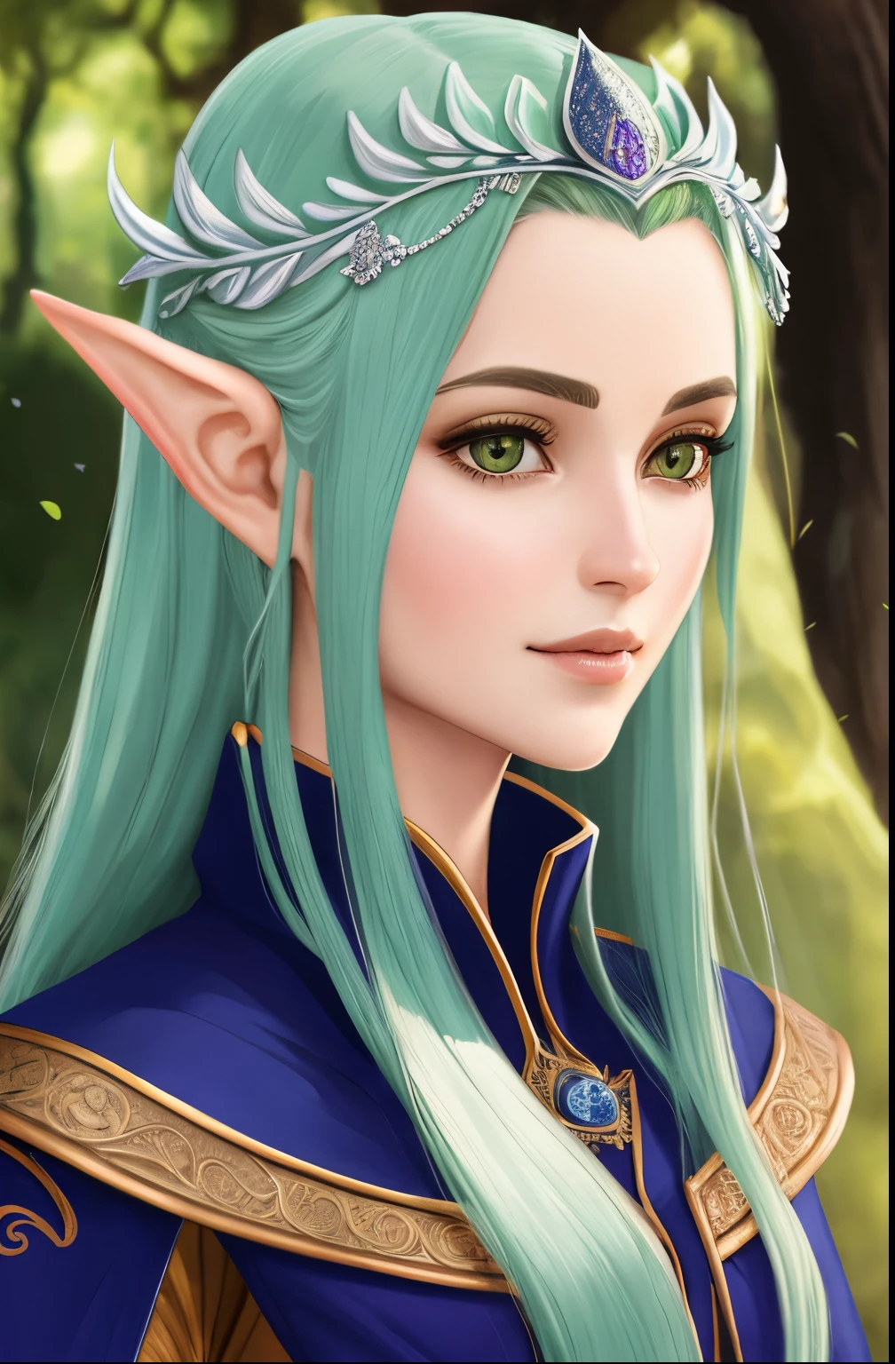 um close up de uma mulher em uma roupa de couro preto, elfo feminino bonito e elegante, Retrato de elfo muito bonito, elven character with smirk, muito bonito elven top model, Elfo Feminino, Rainha elfa bonita e elegante, Cavaleiro elfo sedutor da princesa, Menina elfa, princesa elfo escuro, Retrato de um elfo, Retrato de uma rainha elfa