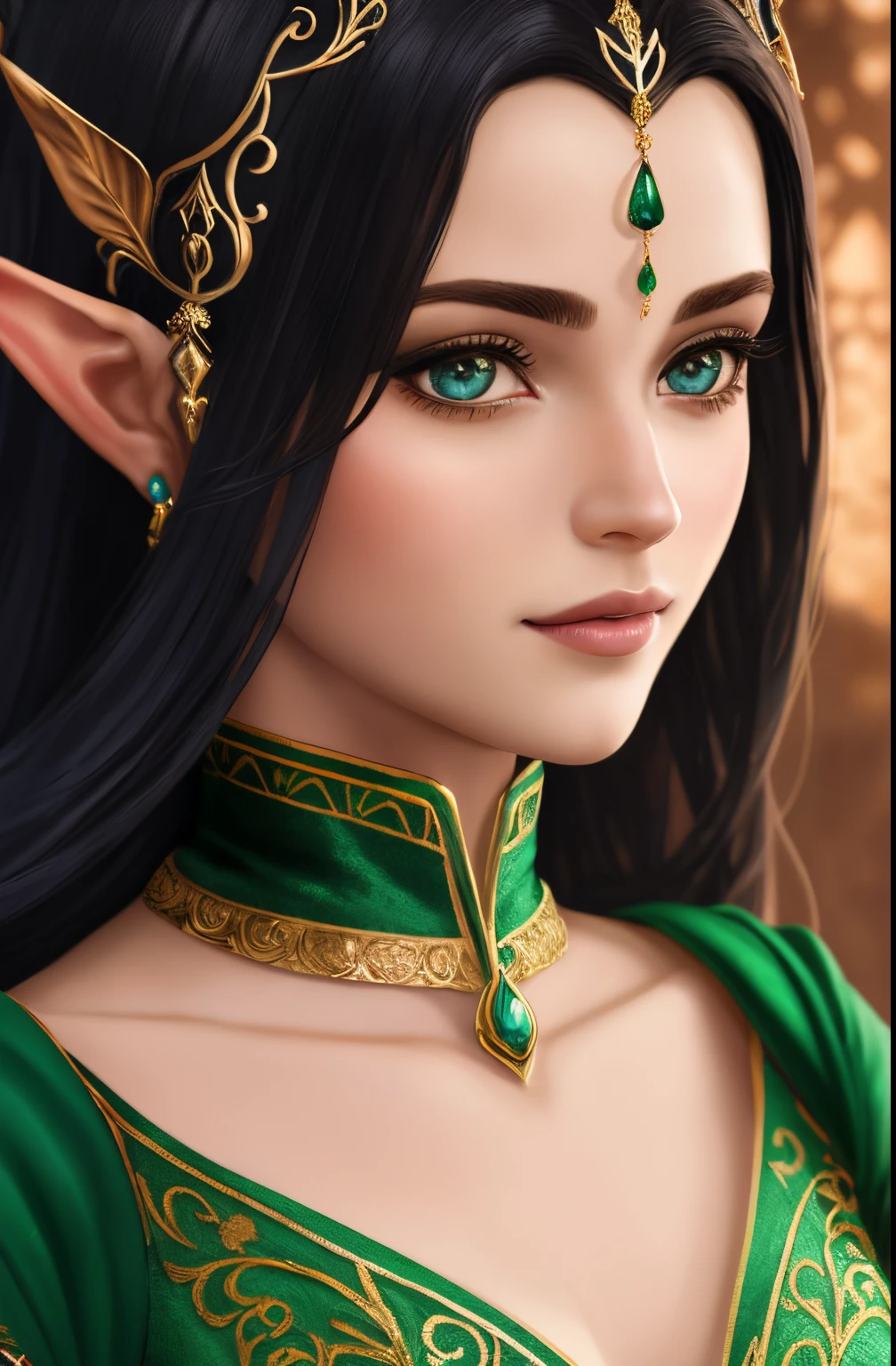 um close up de uma mulher em uma roupa de couro preto, elfo feminino bonito e elegante, Retrato de elfo muito bonito, elven character with smirk, muito bonito elven top model, Elfo Feminino, Rainha elfa bonita e elegante, Cavaleiro elfo sedutor da princesa, Menina elfa, princesa elfo escuro, Retrato de um elfo, Retrato de uma rainha elfa, ultra realista, intrincado, 8k extremamente detalhado