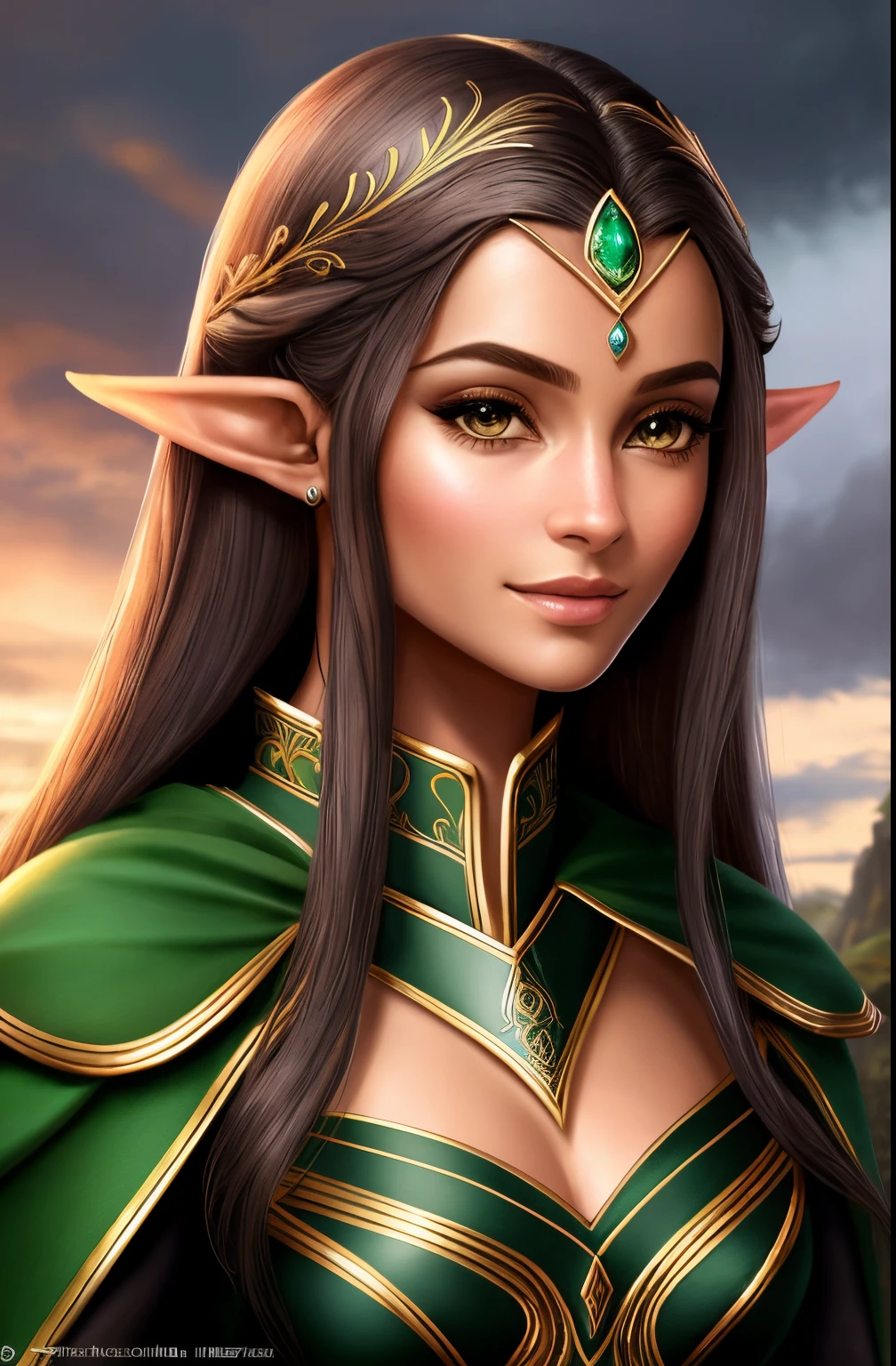 um close up de uma mulher em uma roupa de couro preto, elfo feminino bonito e elegante, Retrato de elfo muito bonito, elven character with smirk, muito bonito elven top model, Elfo Feminino, Rainha elfa bonita e elegante, Cavaleiro elfo sedutor da princesa, elfa, princesa elfo escuro, Retrato de um elfo, Retrato de uma rainha elfa, ultra realista, intrincado, 8k extremamente detalhado