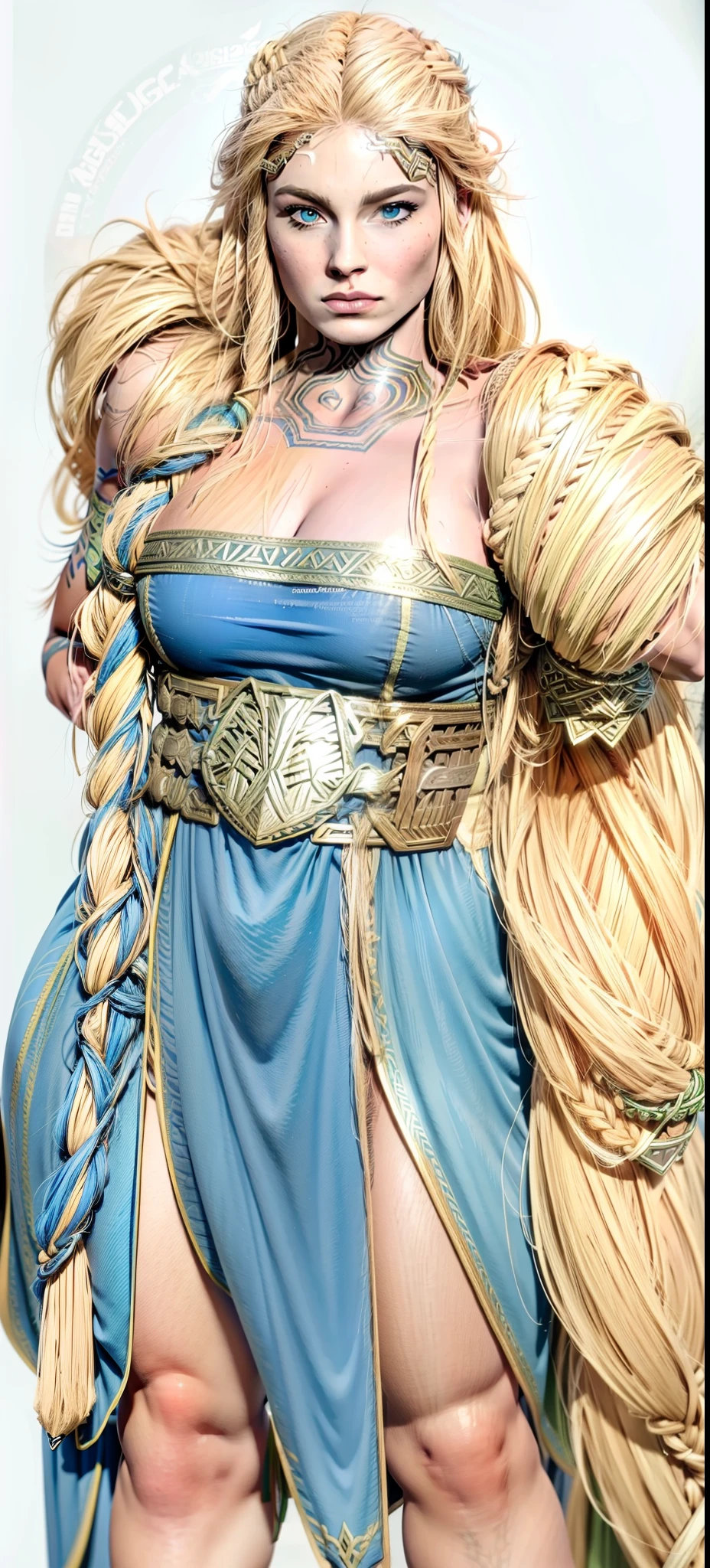 Asgard，valkyrie，Senhora Cavaleiro，Anatomia correta，epic fantasy digital art，tmasterpiece，8k，high-definition resolution，desenho detalhado，Qulidade Superior，, Epic composition, músculous body