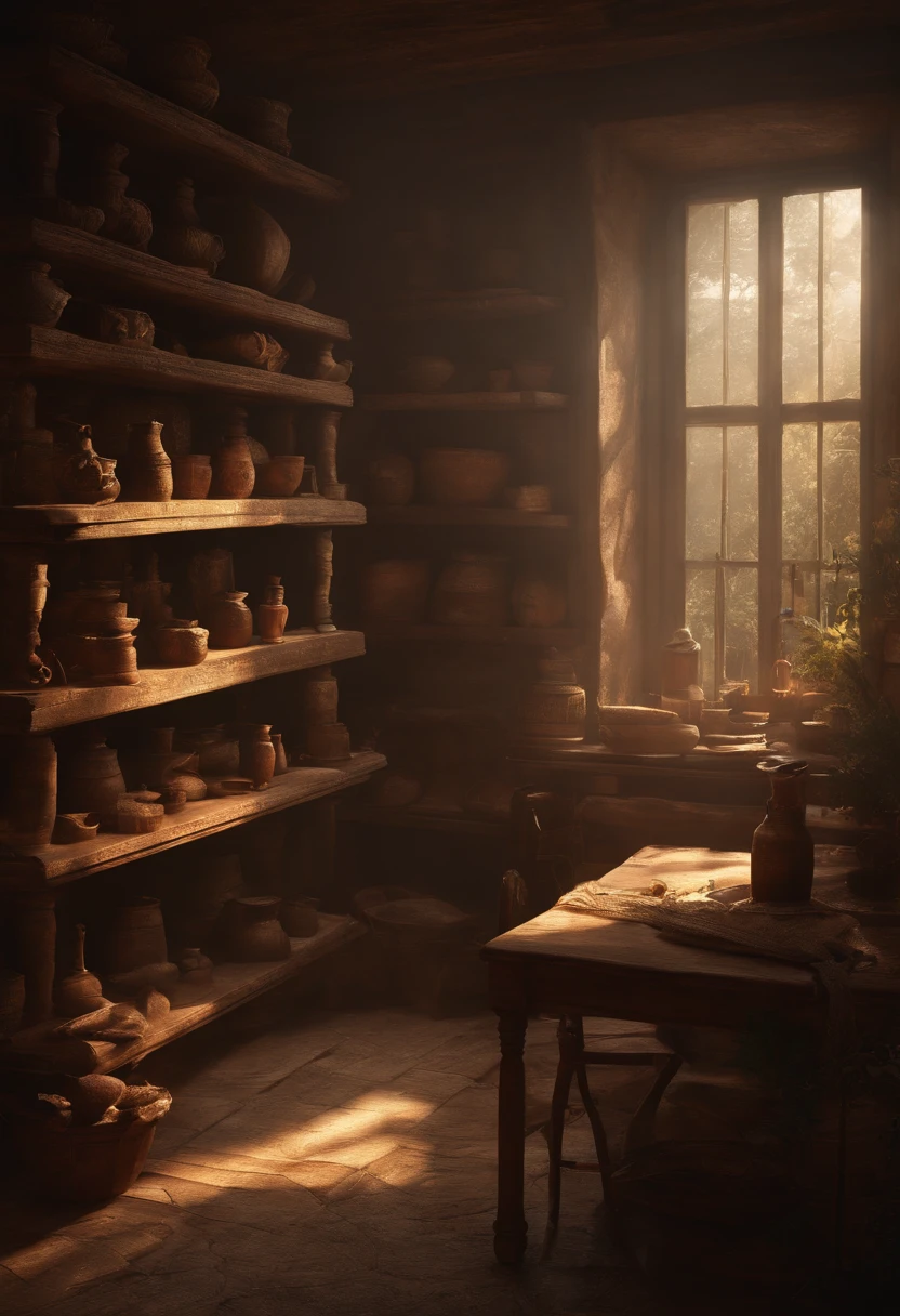A dimly lit room with shelves filled with ancient and mysterious artifacts.,original,Sebastian Sallow is a male of average height with bronze brown hair and brown eyes. His skin is slightly tanned and covered in freckles. He has an oval face and is almost constantly smiling. He has full lips and thick brows. His body is lean but still soft.