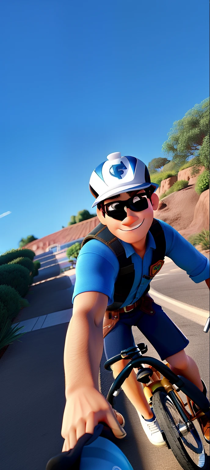 Um homem estilo Disney pixar, Alta qualidade, melhor qualidade