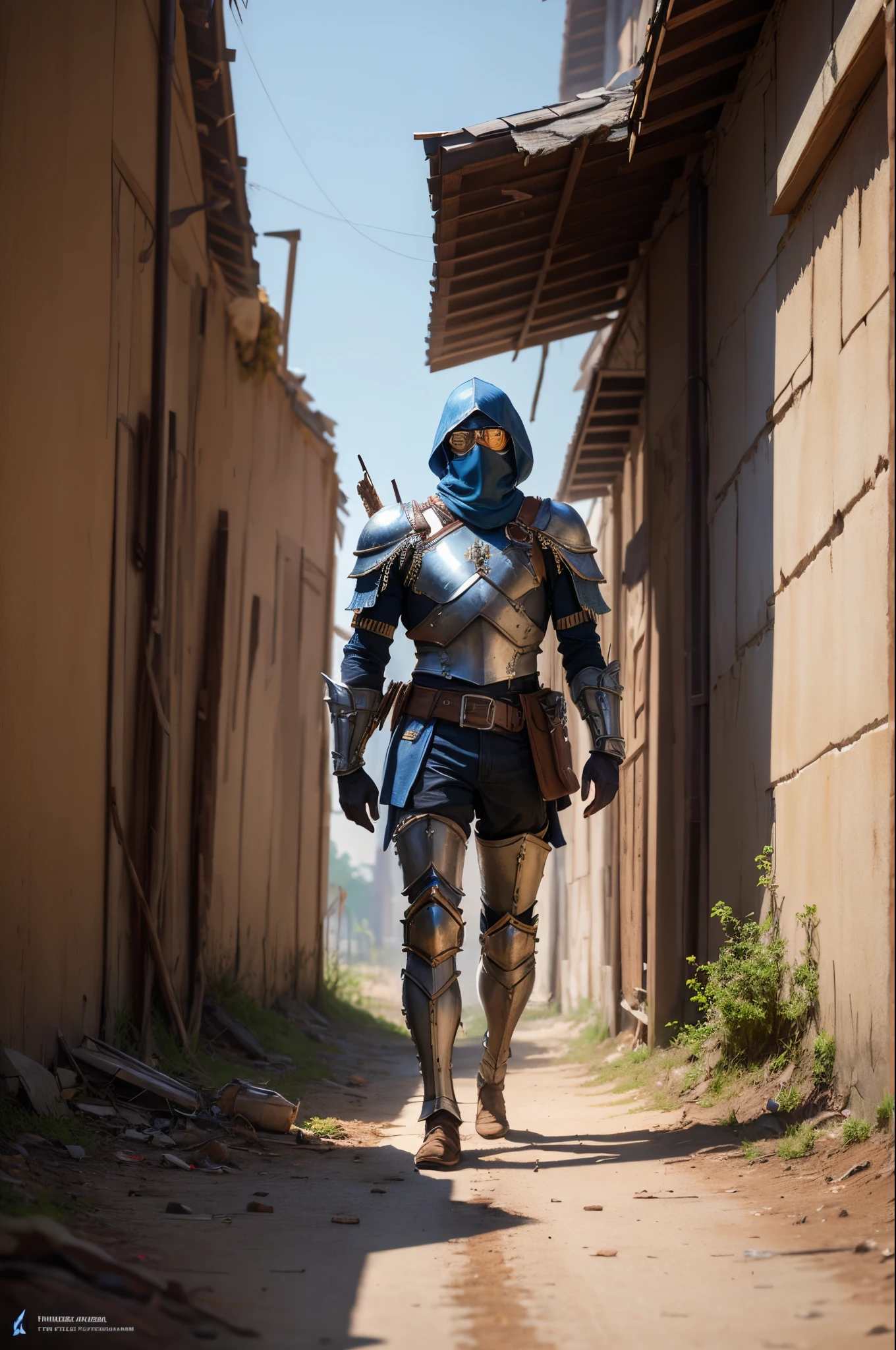 Meta armure chevalier invisible post apocalyptique