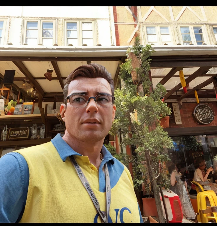Um homem de oculos