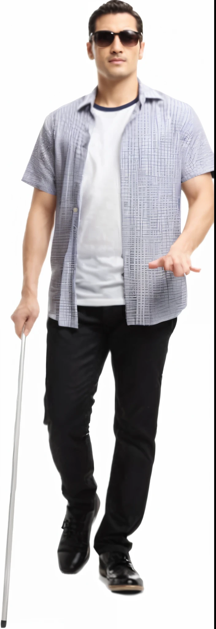 a man with a cane is standing with a cane, macho jovem com bengala, Markiplier com uma faca, [ [ hiper-realista ] ], Close-up de corpo inteiro, segurando uma bengala, com bengala, segurando bengala, foto de corpo inteiro, roupas rasgadas segurando chicote, zoomed out full body, com o dedo indicador, PNG descompactado