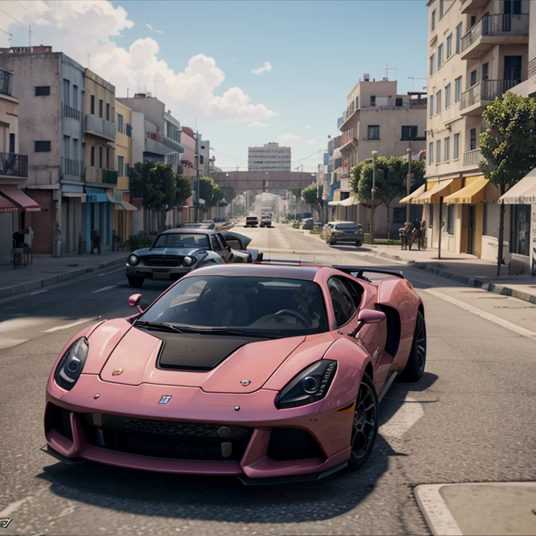 Crée-moi une dizaine d'images type jeux vidéo GTA mais dans le futur avec tes modèles de voiture quasiment existante dans la ville de Vice City aux États-Unis