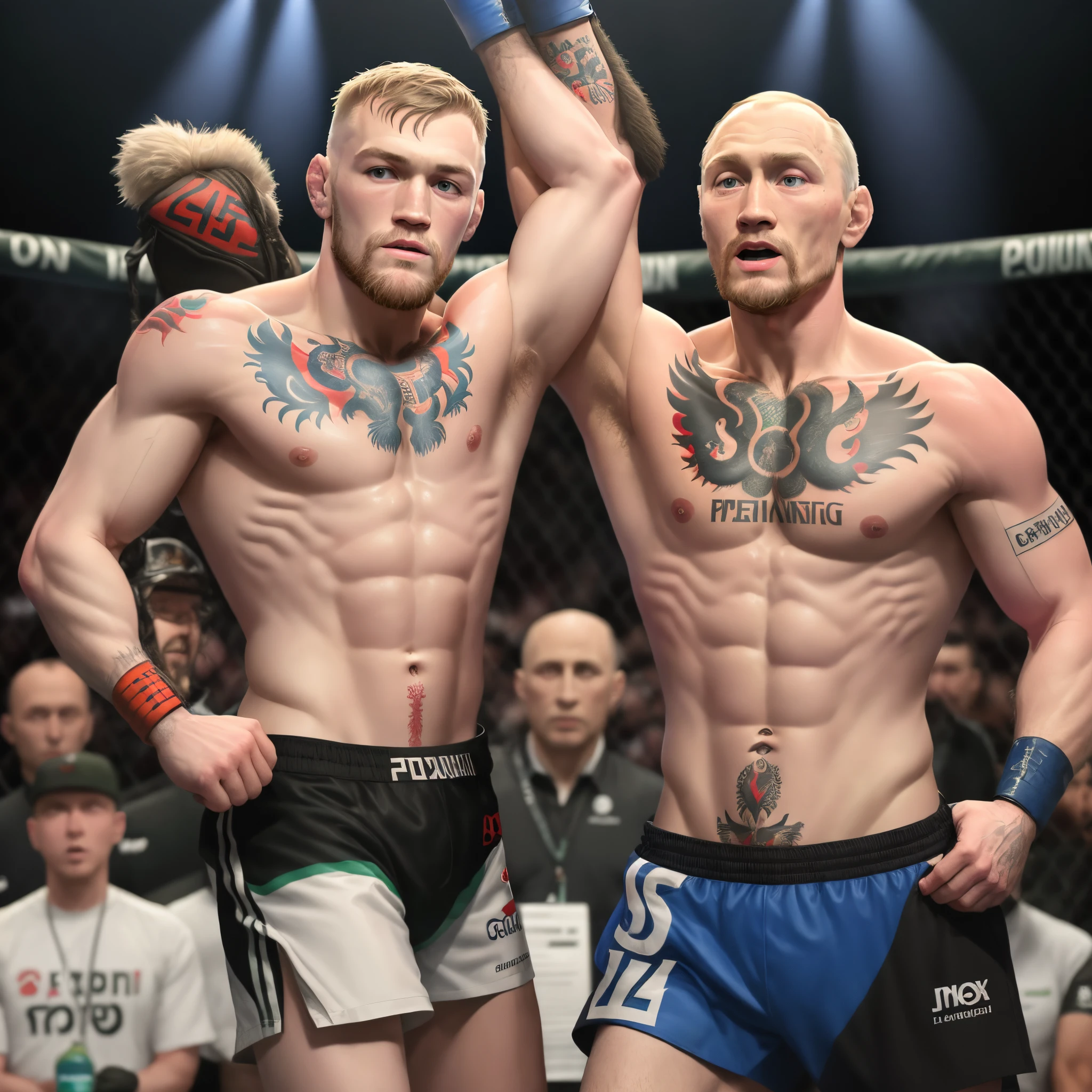 Conor mcgregor qui se bat avec Vladimir putin