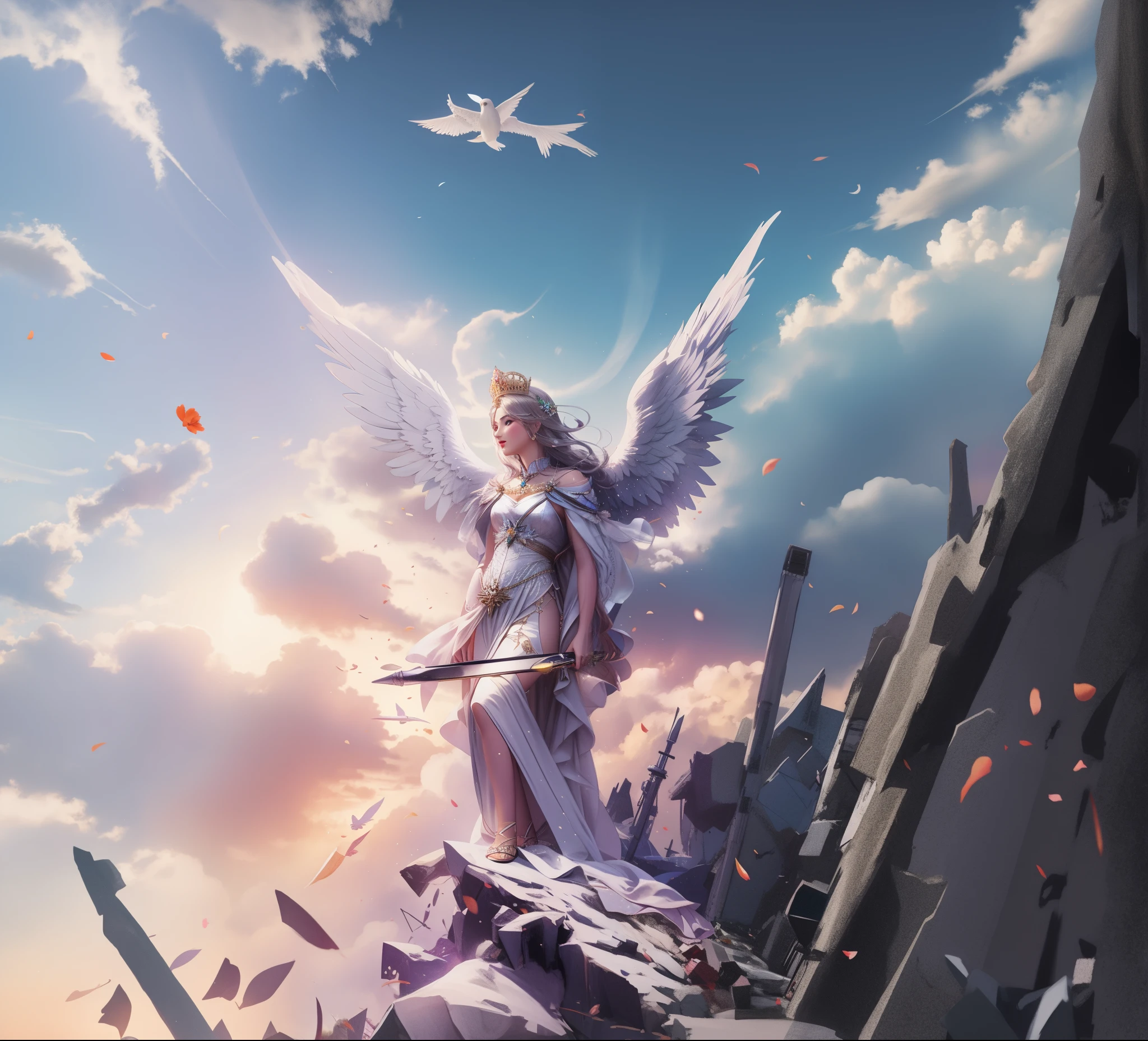 corona angelical de una princesa