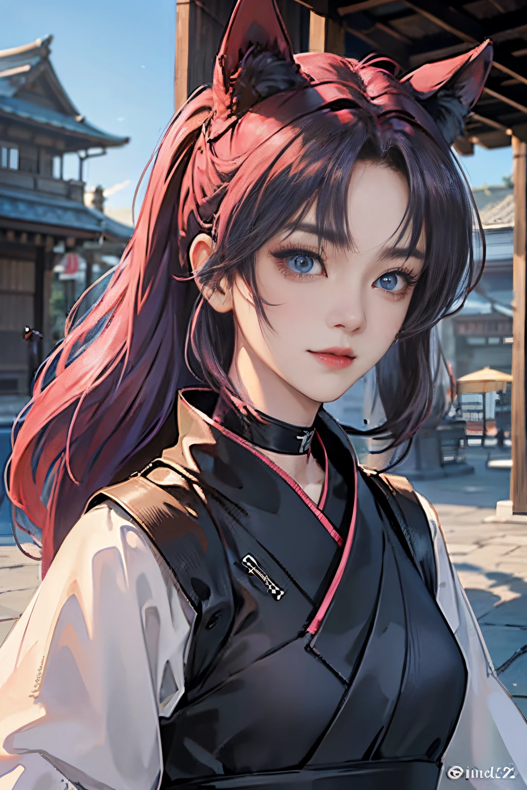 1人の女性、 Look at the viewer,
Her upper body, Her beautiful blue eyes, Pink hair with twin tails, Moles under her eyes, Plump and glossy lips, Heart-shaped choker,Female ninja 、stealth、Ninja Black Costume、Black mask、Looking at the viewer, smiling at the viewer. .. .. .. .. .. .. .. .. .. .. .. .. .. .. .. .. .. .. .. .. .. .. .. .. .. .. .. .. .. .. .. .. .. .. .. .。.。.。.。.。.。.。.。.。.。.。.。.。.。.。.。.。.。.。.。.。.。.。.。.。.。.。.。.。.。.。.。.。.。.。.。.。.。.。.。.。.。.3D, cyberpunk style short clothes、, of the highest quality, 8K, Detailed skin texture, Detailed Cloth Texture, beautifull detailed face, Intricate details, Female ninja、Kunoichi、Ninja Outfit、Edo townscape、morning landscape edge lighting, Side lighting, Cinematic lighting, Ultra high definition, 8K UHD, Film grain, Best Shadows, Delicate, Facing the viewer, front facing