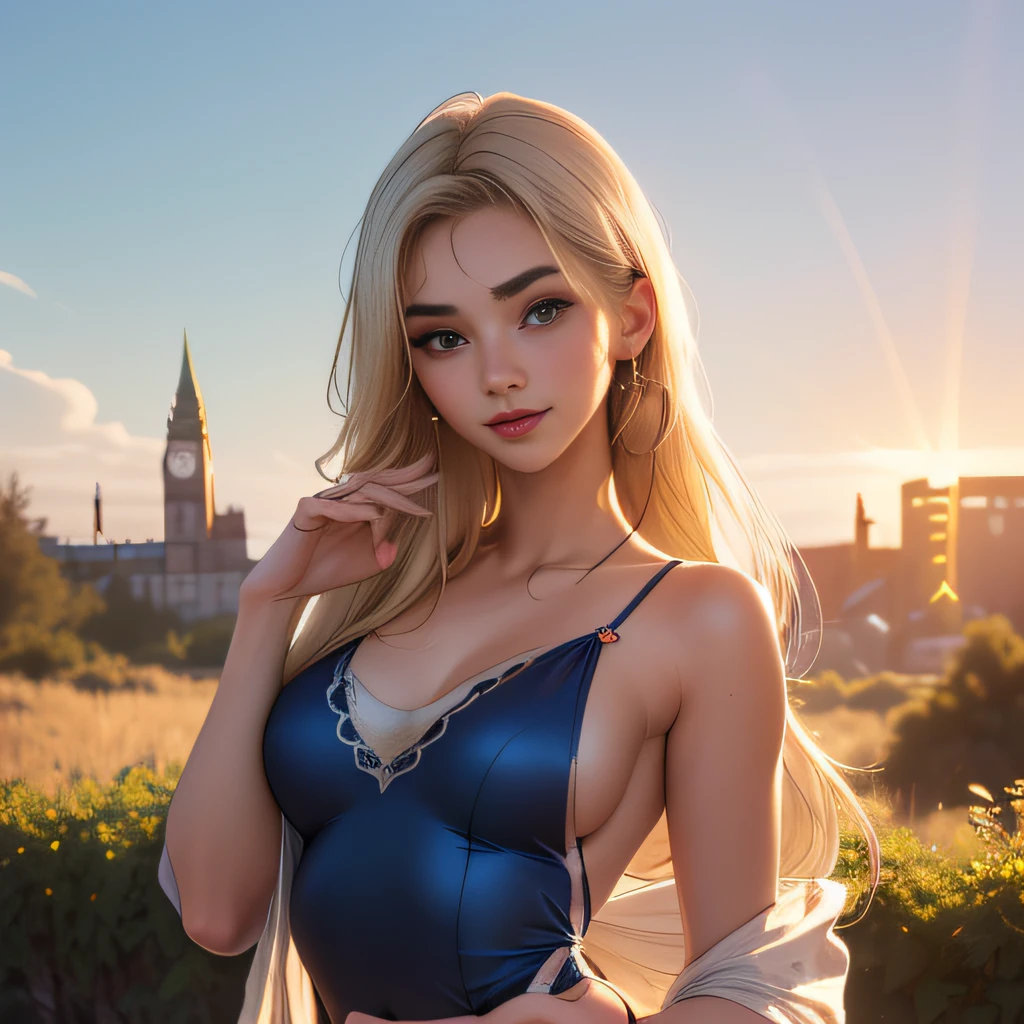 (Extremely detailed 8k wallpaper:2), (photo:2), (soigne Beautiful girl:2), (gives a lecture to friends:2), detailed (Face and eyes), (hyper realistic:1), (highly detailed:1), (epic realistic:1), rim light, (maximum details:1), cozy, (fullbody:1.3), (looking at viewer:2), (Woman's Attractive Qualities:2), (Attractive Woman:2), (Attractive:2), Smile, Intelligence, Empathy, Gracefulness, Sense of Style, Fitness, Grooming, Optimism, (Sensitivity:2), Sincerity, Romantic Gestures, Playfulness, Fashion Sense, (Sensuality:2), Charm, Modesty, Thoughtfulness, (Femininity:1), Flirtatiousness, Warmth, (Physical attractiveness:2), A beautiful smile, A love of life, strength and power, vulnerability, curiosity, wonder, love, (nature background:2), kawaii, waifu, Beautiful breasts, (attractive body:2), (Beautiful body:2), Beautiful pose, attractive pose, (Beautiful legs:1.0), (spread legs:1.0), (Beautiful clothes:1), (classic clothes:2), (elegant clothes:2), (European clothes:2), detailed clothes, (skirt:1), (blouse:1), (provocative pose)
