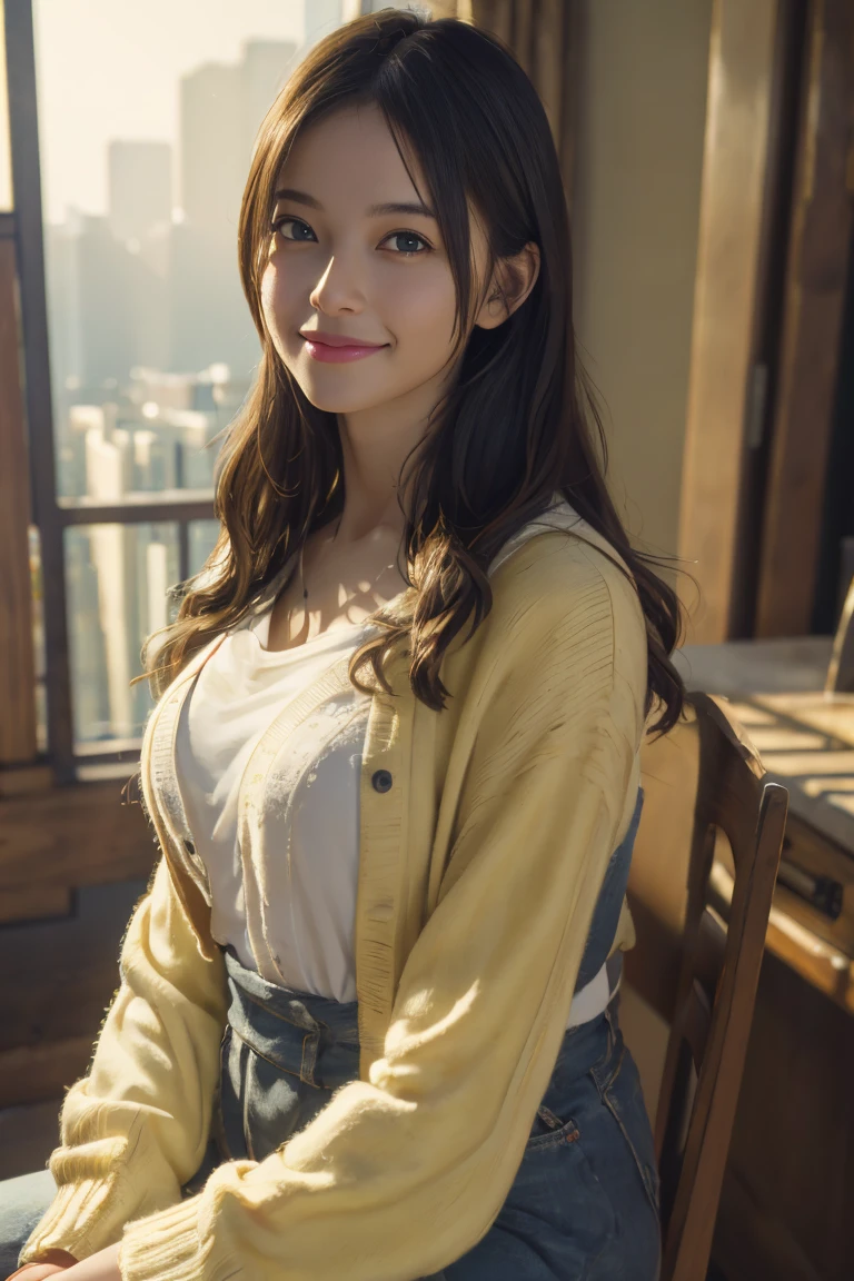 (best quality,4k,8k,highres,masterpiece:1.2),ultra-detailed,(realistic,photorealistic,photo-realistic:1.37), HDR, UHD, studio lighting, ultra-fine painting, sharp focus, physically-based rendering, extreme detail description, professional, vivid colors, bokeh, portraits, landscape, horror, anime, sci-fi, photography, concept artists, vibrant colors, ethereal lighting, smile