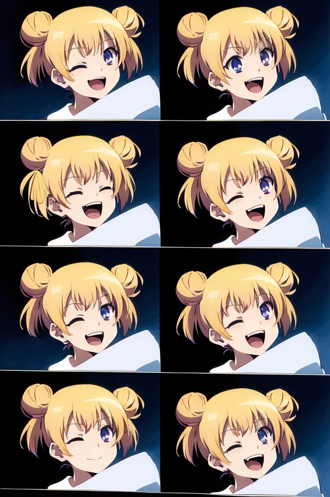 masterpiece, best quality,smile,open mouth,collage,reclining,school,frills,triple bun,uwabaki