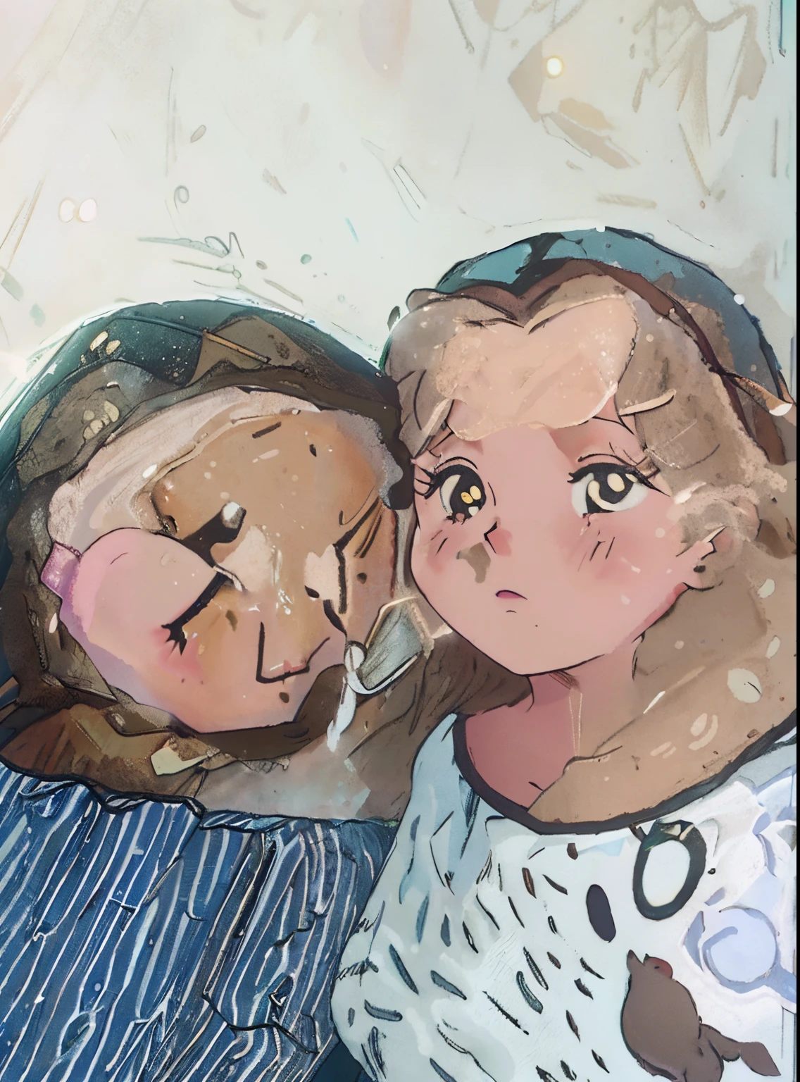 fotorrealista,Figura de palo,Anime Big Breast,Linda nutria marina,(Noche,Moonlight came through the little sea otter's bedroom window,It illuminated a corner of the room)