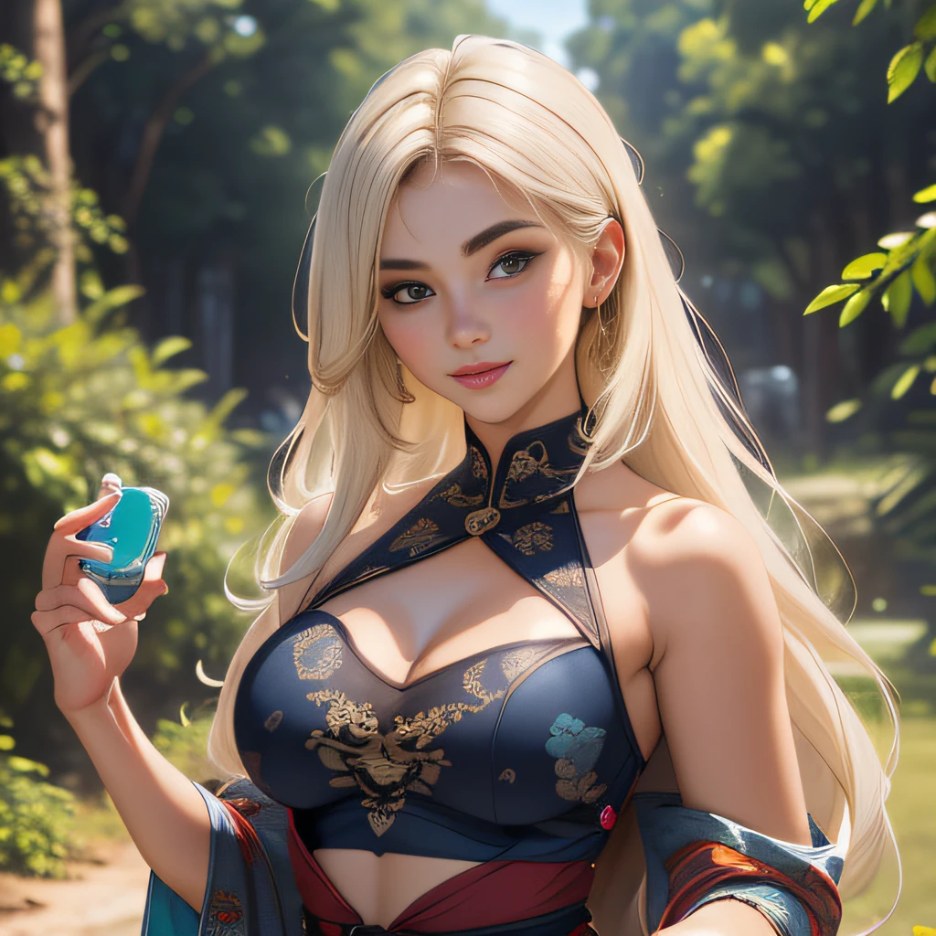 (Extremely detailed 8k wallpaper:2), (photo:2), (soigne Beautiful girl:2), (gives a lecture to friends:2), detailed (Face and eyes), (hyper realistic:1), (highly detailed:1), (epic realistic:1), rim light, (maximum details:1), cozy, (fullbody:1.3), (looking at viewer:2.0), (Woman's Attractive Qualities:2), (Attractive Woman:2), (Attractive:2), Smile, Intelligence, Empathy, Gracefulness, Sense of Style, Fitness, Grooming, Optimism, (Sensitivity:2), Sincerity, Romantic Gestures, Playfulness, Fashion Sense, (Sensuality:2), Charm, Modesty, Thoughtfulness, (Femininity:1), Flirtatiousness, Warmth, (Physical attractiveness:2), A beautiful smile, A love of life, strength and power, vulnerability, curiosity, wonder, love, (nature background:2), kawaii, waifu, Beautiful breasts, (attractive body:2), (Beautiful body:2), Beautiful pose, attractive pose, (Beautiful legs:1.0), (spread legs:1.0), (Beautiful clothes:1), (classic clothes:2), (elegant clothes:2), (European clothes:2), detailed clothes, (skirt:1), (blouse:1), (provocative pose)