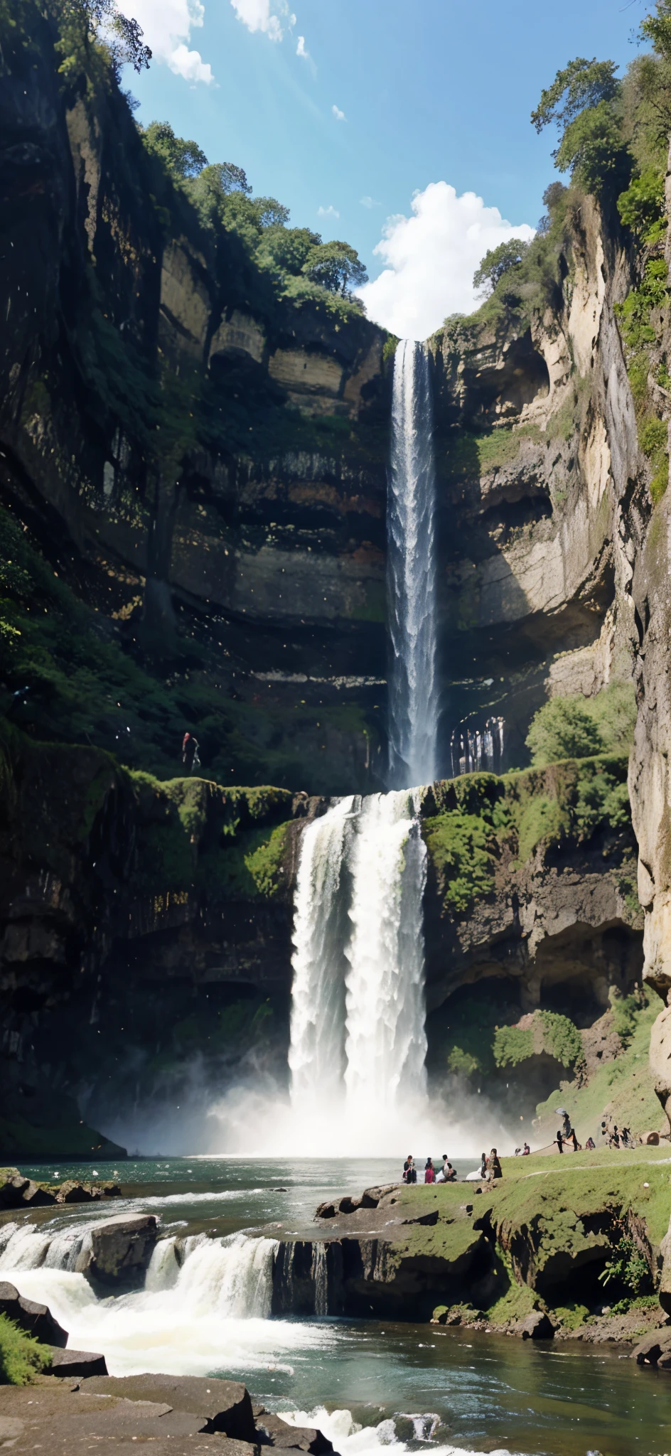 beautfiul waterfall really big waterfall