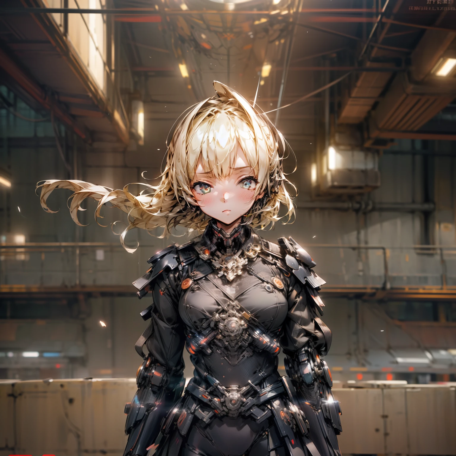 masutepiece, Best Quality, High quality, (Futuristic:1.1), (cyberpunk clothes), Cinematic lighting, (exquisite future), Beautiful and aesthetic, ultra-detailliert, amazing composition, floating, depth of view, (extremely details CG, Unity 8k壁纸), (beautifullydetailedbackground), beautiful hair details, Dramatic Lighting,  
1girl in, mechs,