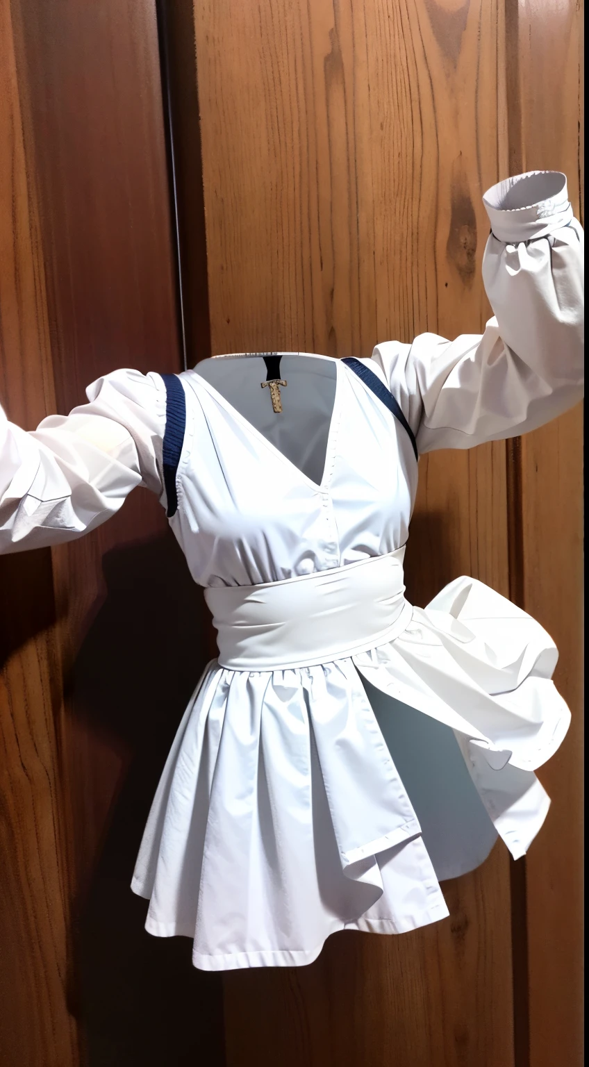 femele,Bando,Superskirt,tempting pose,((Intangible, without humans:1.5, headless:1.5, No body:1.5,No Hand,Legless)), (medium chest circumference), (The content is very detailed), (Live photos), (photon maping)