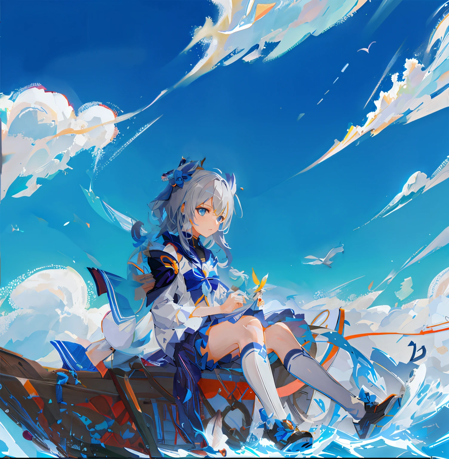 swell sea、the ocean、spray