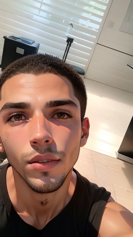 Um garoto de , Rosto realista, 8k, luz natural extrema.