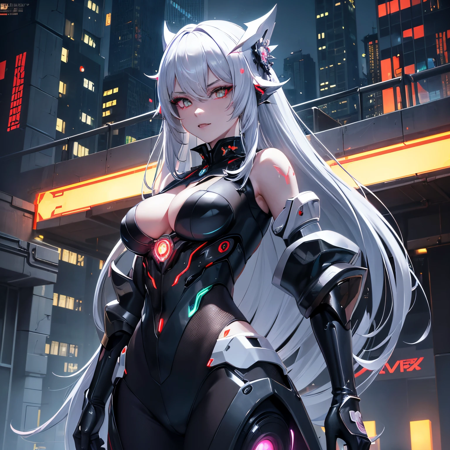 Cool fox tail, full body, perfect face, fox ears, fox fur, random hair color, random hairstyle, (((super detail)), (((illustration)), front view, woman, smile, happiness, various metal background, laboratory, cyberpunk, highly detailed CG Unity 8k wallpaper, extreme thin sheer mini micro bikini top, ultra thin sheer mini micro bikini bottoms