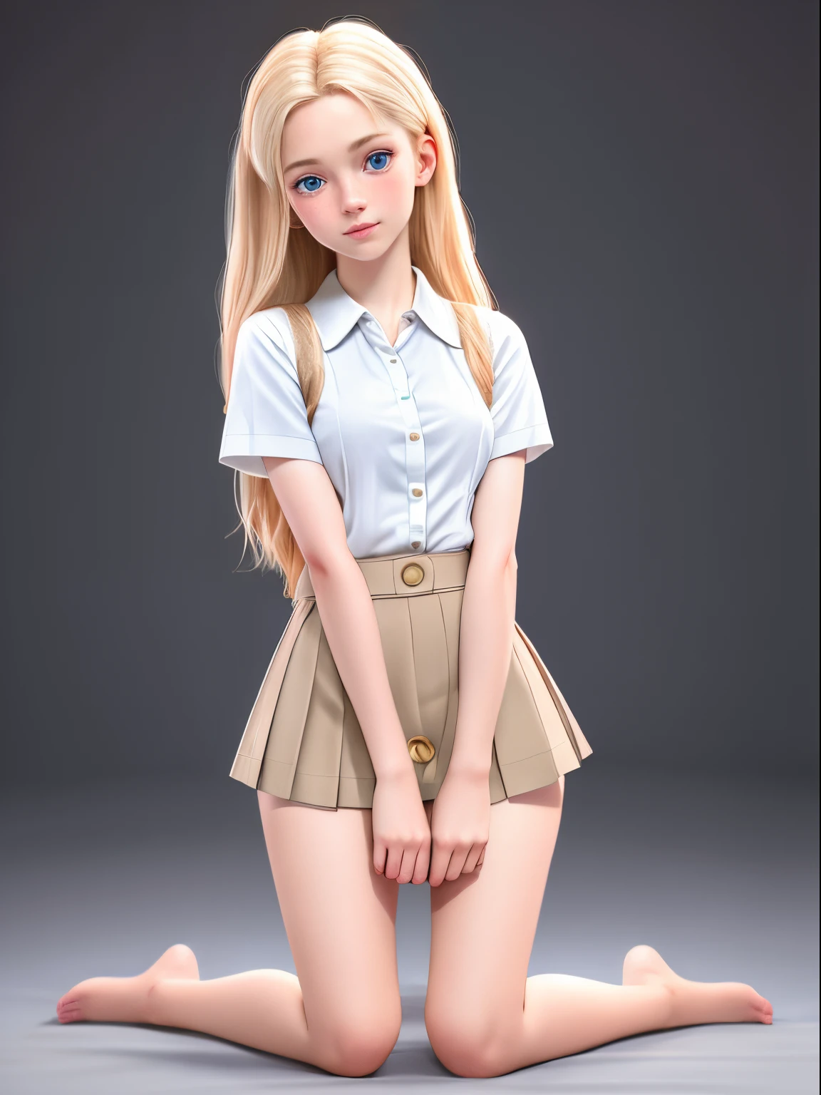  real、long legs、full、feminine、white shirt、mini skirt、high heels,very delicate face,realistic lighting and shading, (very delicate and beautiful芸術)1.2, It&#39;s elegant,dramatic shadow、very detailed。high quality、High resolution、Raw、超High resolution、super detail、(very delicate and beautiful)、very detailed、real shadow