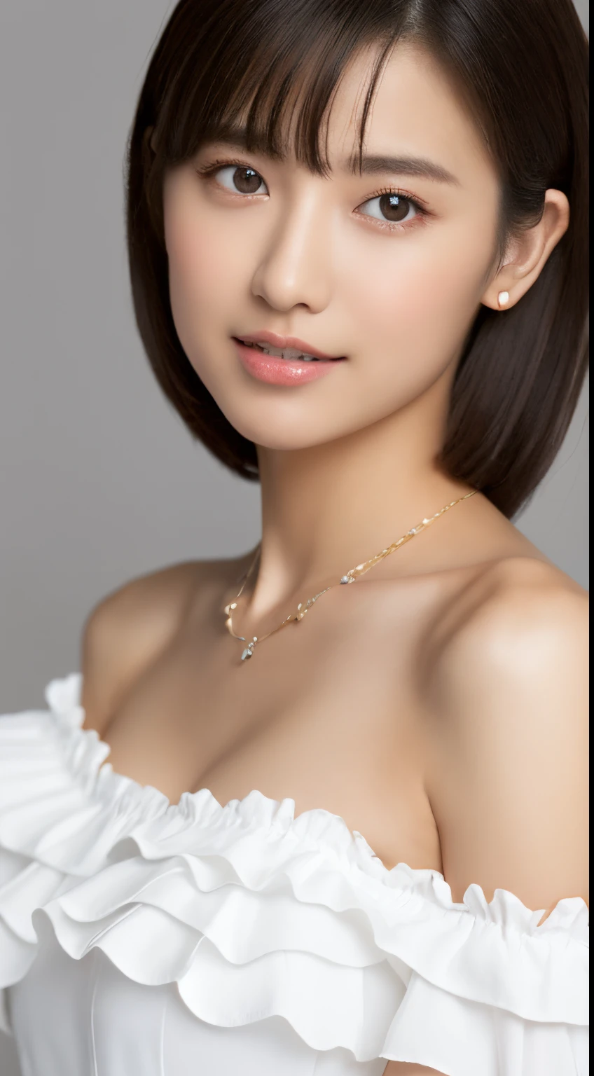Best quality, masterpiece, high resolution, 1girl, porcelain dress, hair accessories, necklace, jewelry, beautiful face, on the body, Tyndall effect, realistic, dark studio, edge lighting, two-tone lighting, (high detail skin: 1.2), 8k UHD, dslr, soft light, high quality, volumetric light, candid, photo, high resolution, 4k, 8k, background blur,