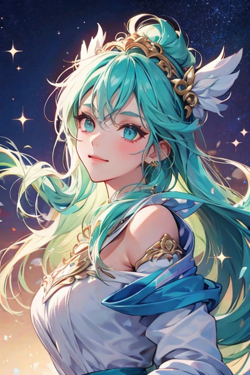 air element goddess; glitter