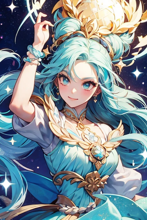 air element goddess; glitter