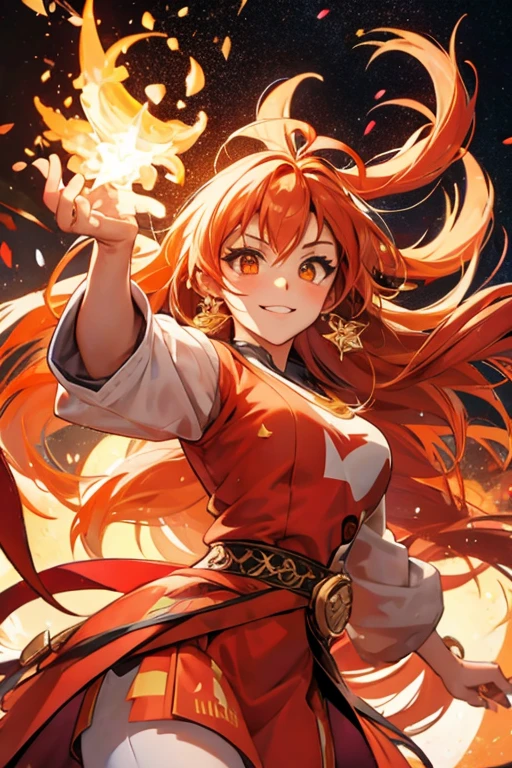 fire element goddess; glitter
