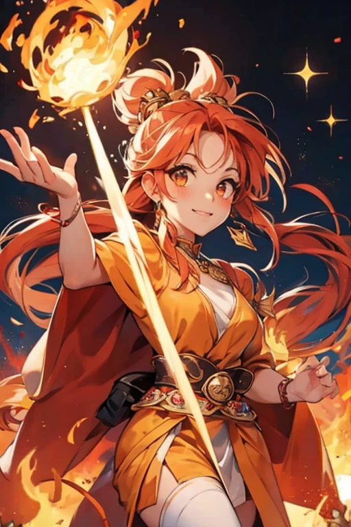 fire element goddess; glitter