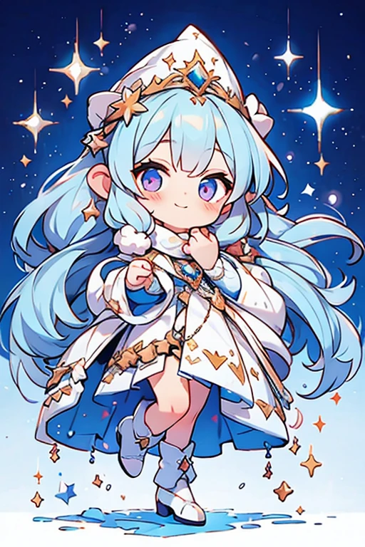 winter season goddess; glitter