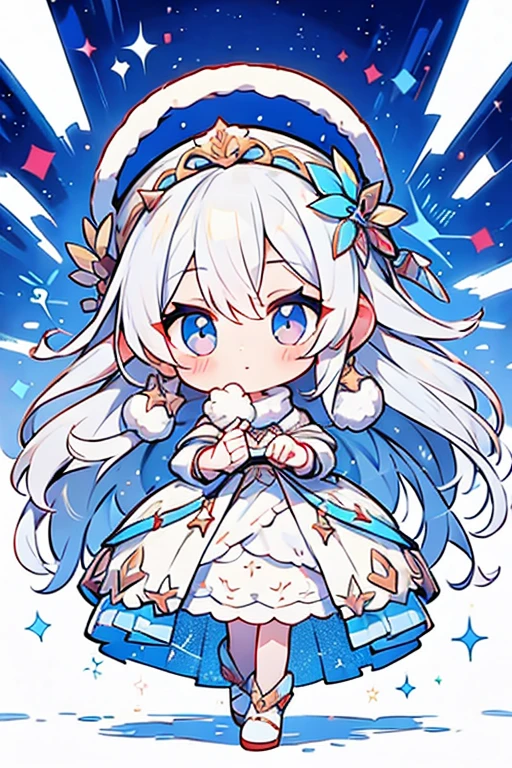 winter season goddess; glitter