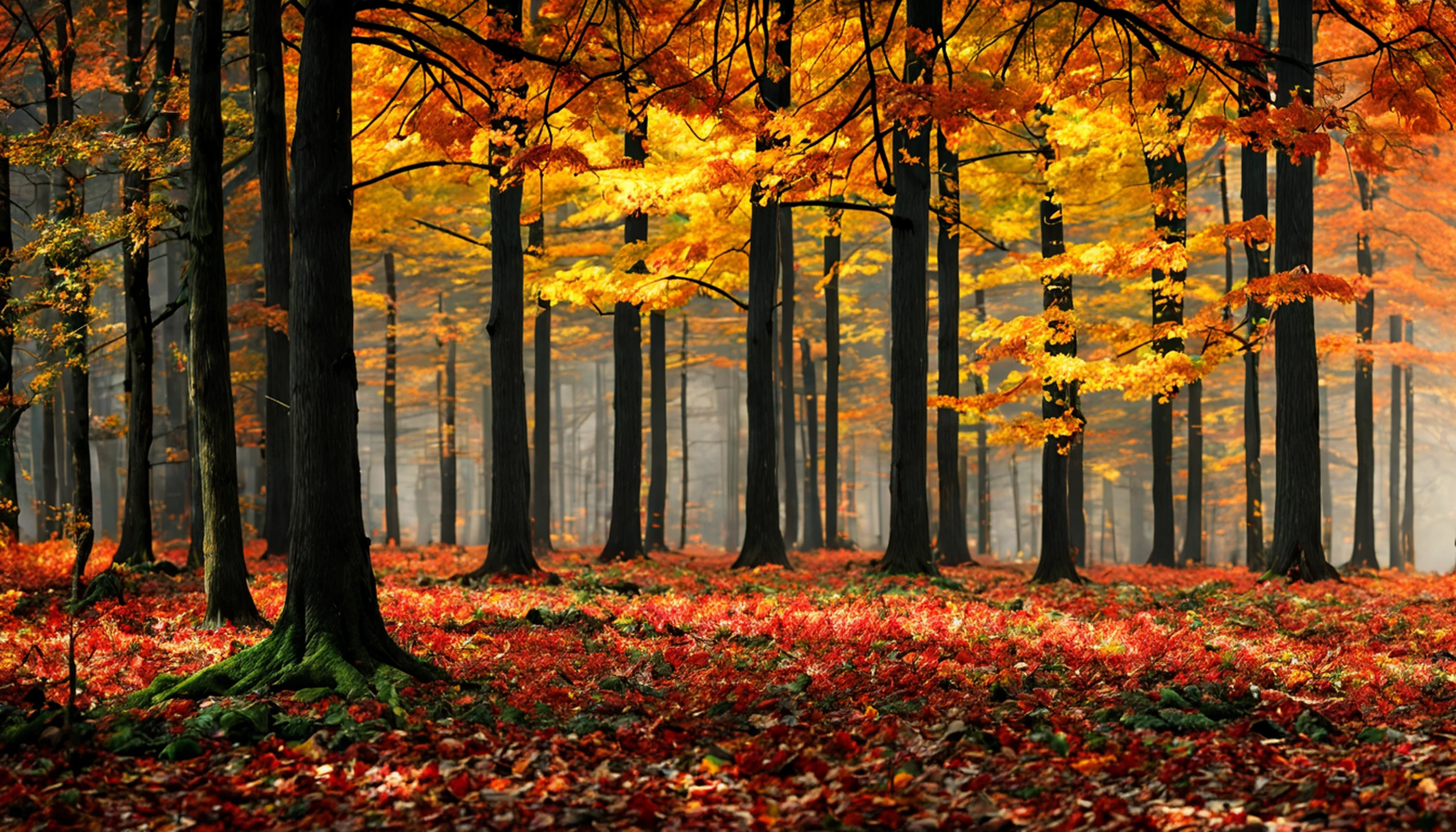 (super elaborado CG Unity 8K papel de parede), (master part), (extremely high quality), (Realistic), gueixa, quimono, Dance, Onze, orelhas pontiagudas, ((best quality)), (super detalhado)), (((fotografia)), Japan autumn forest