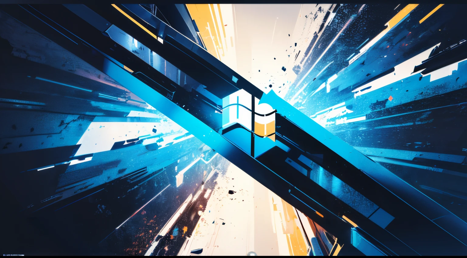 Microsoft Windows, Windows Logo, Masterpiece, microsoft abstract, abstract masterpiece, 16:9, 4K HDR, digital painting, concept art, best quality, 8K super high resolution, 8k high detail, very detailed