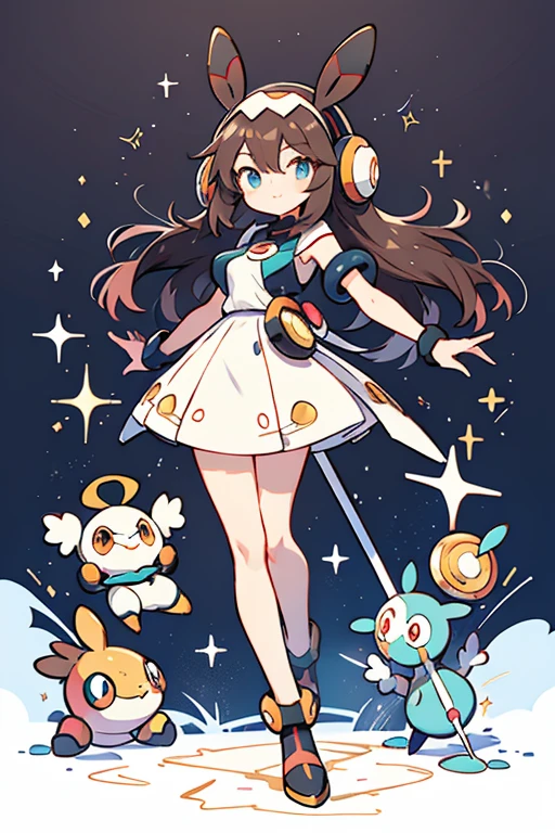 human pokemon Magnemite ; glitter; full body; outfit pokemon Magnemite inspired