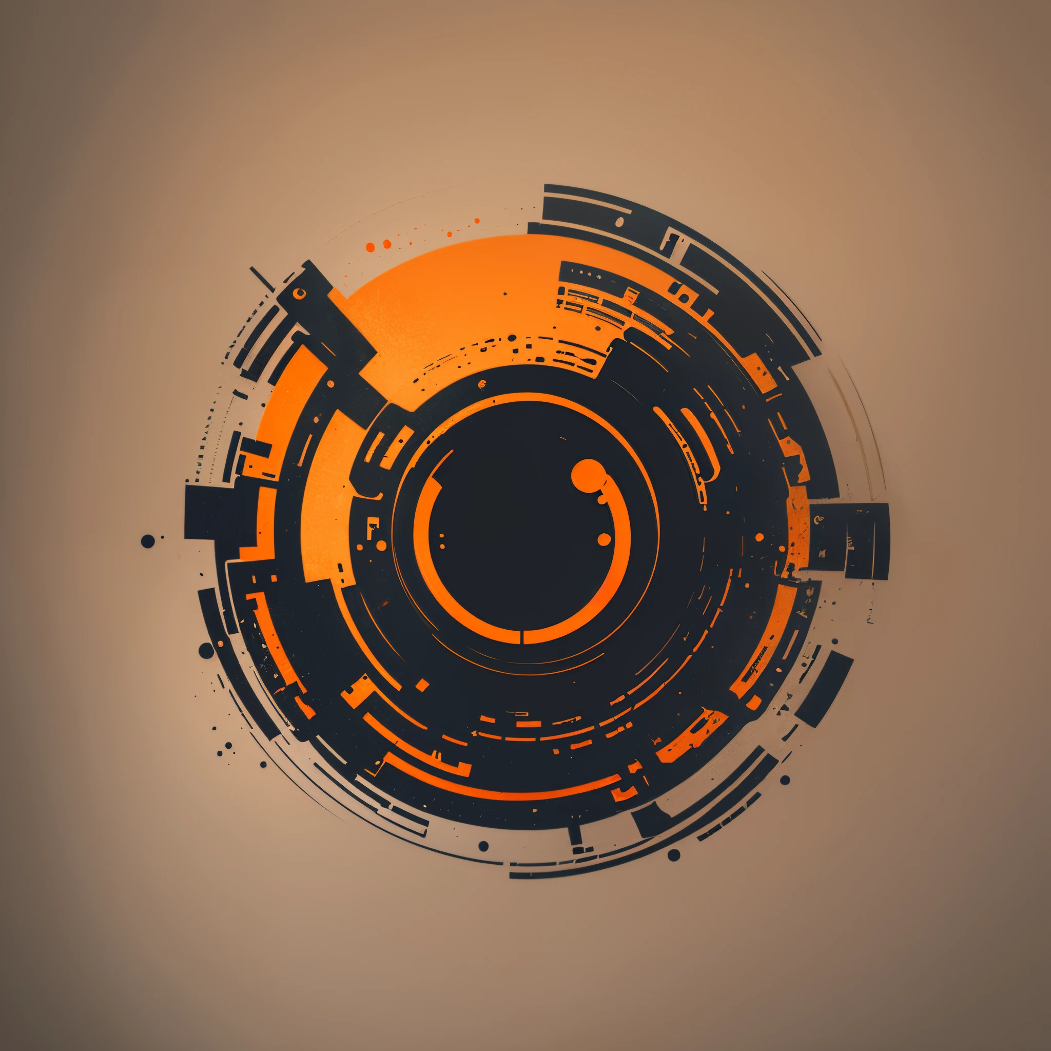 Logo design, an orange --auto --s2