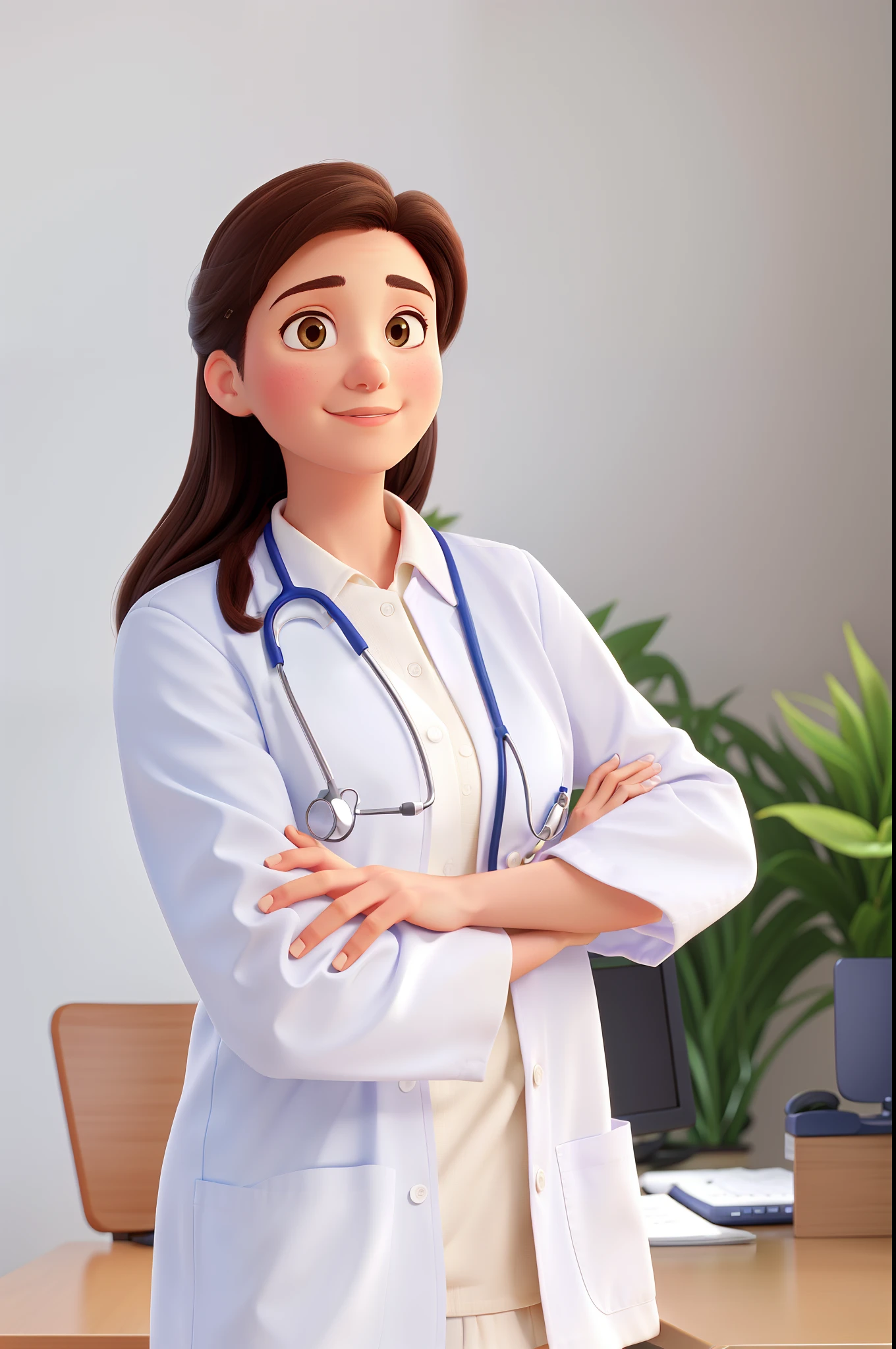 profile photo of a doctor office background