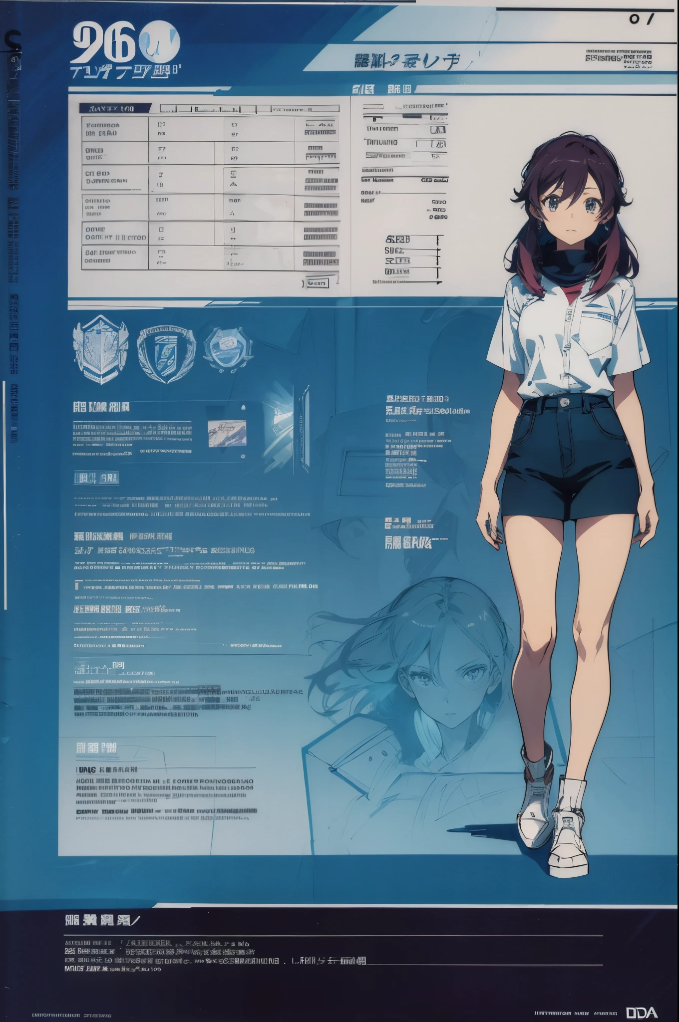 line-art, art book, design sheet, 8k, best quality, design, equipment design, Evangelion, eva, cowboy bebop, magazine